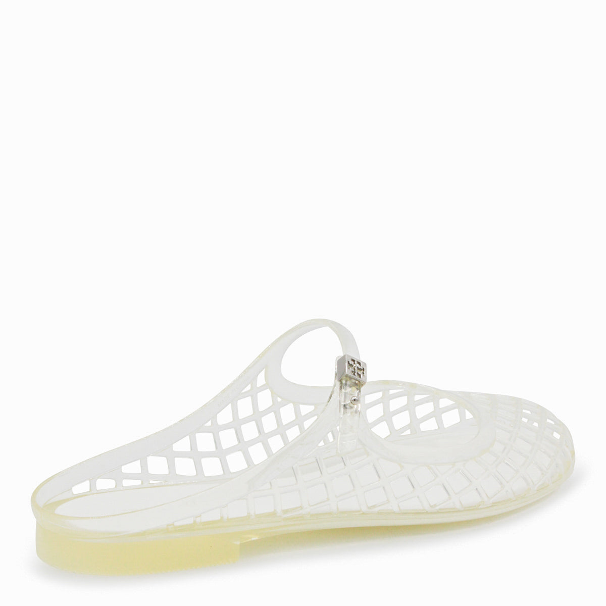 Transparent Lattice Design Slip-On Flats