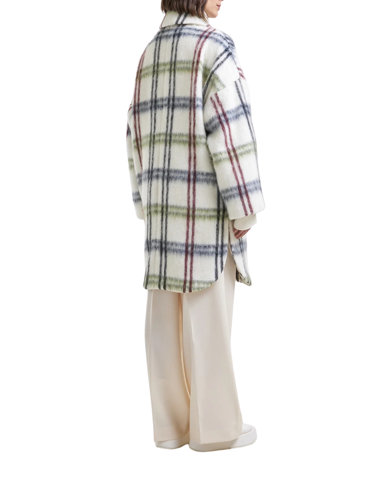 Monteleone Oversized Checked Wool Coat