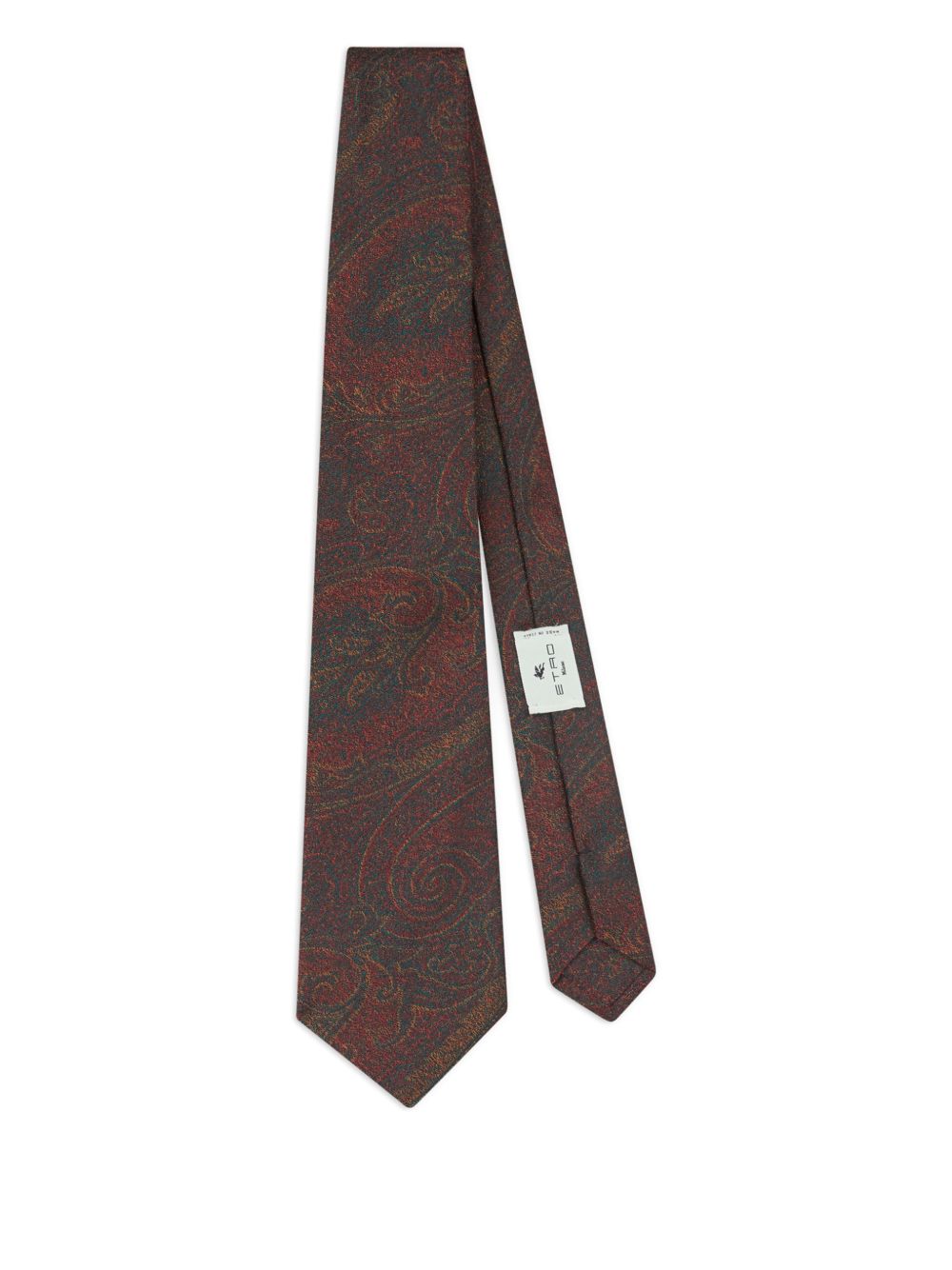 Bordeaux Tie With Paisley Pattern