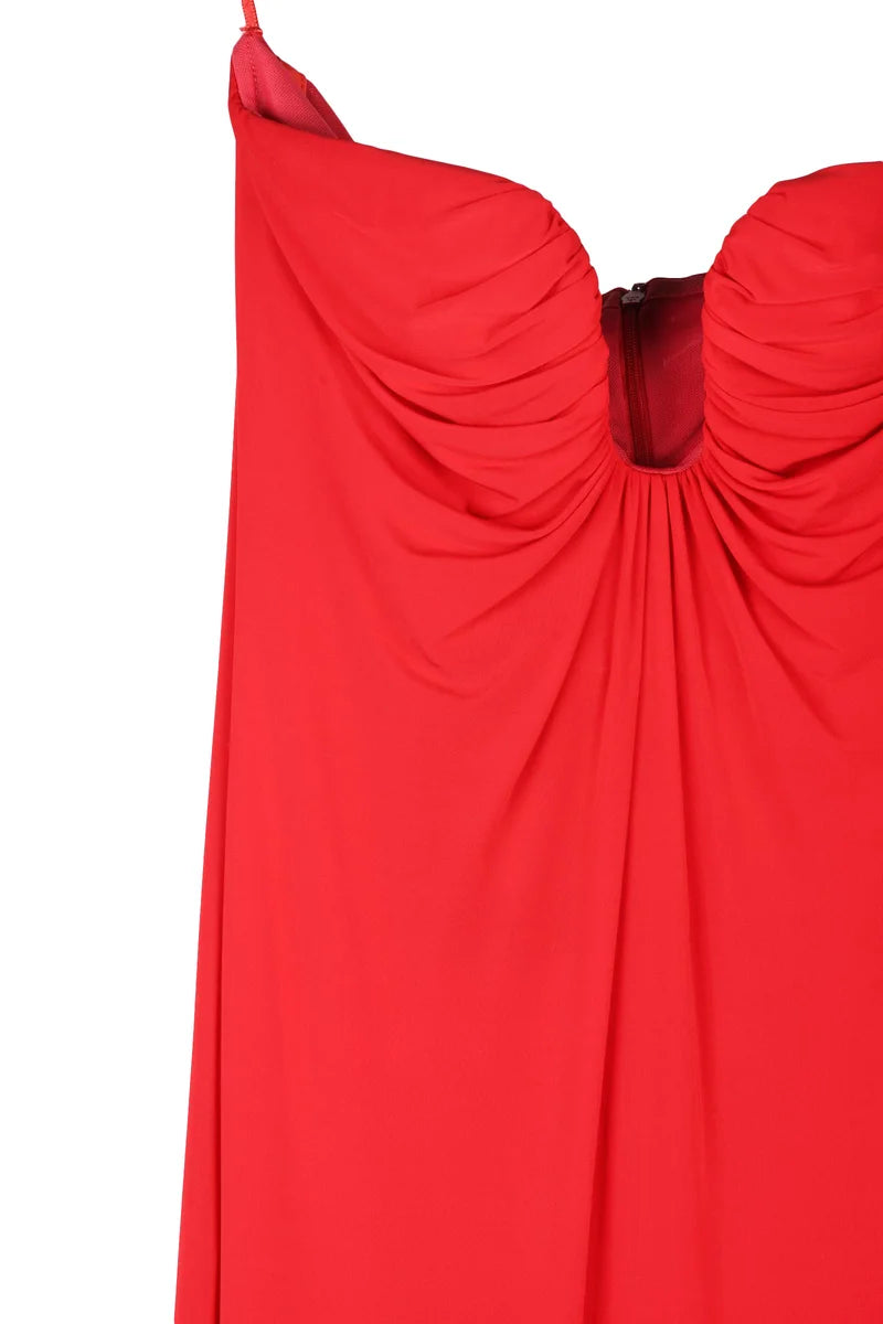 Longuette Lycra Dress - Red