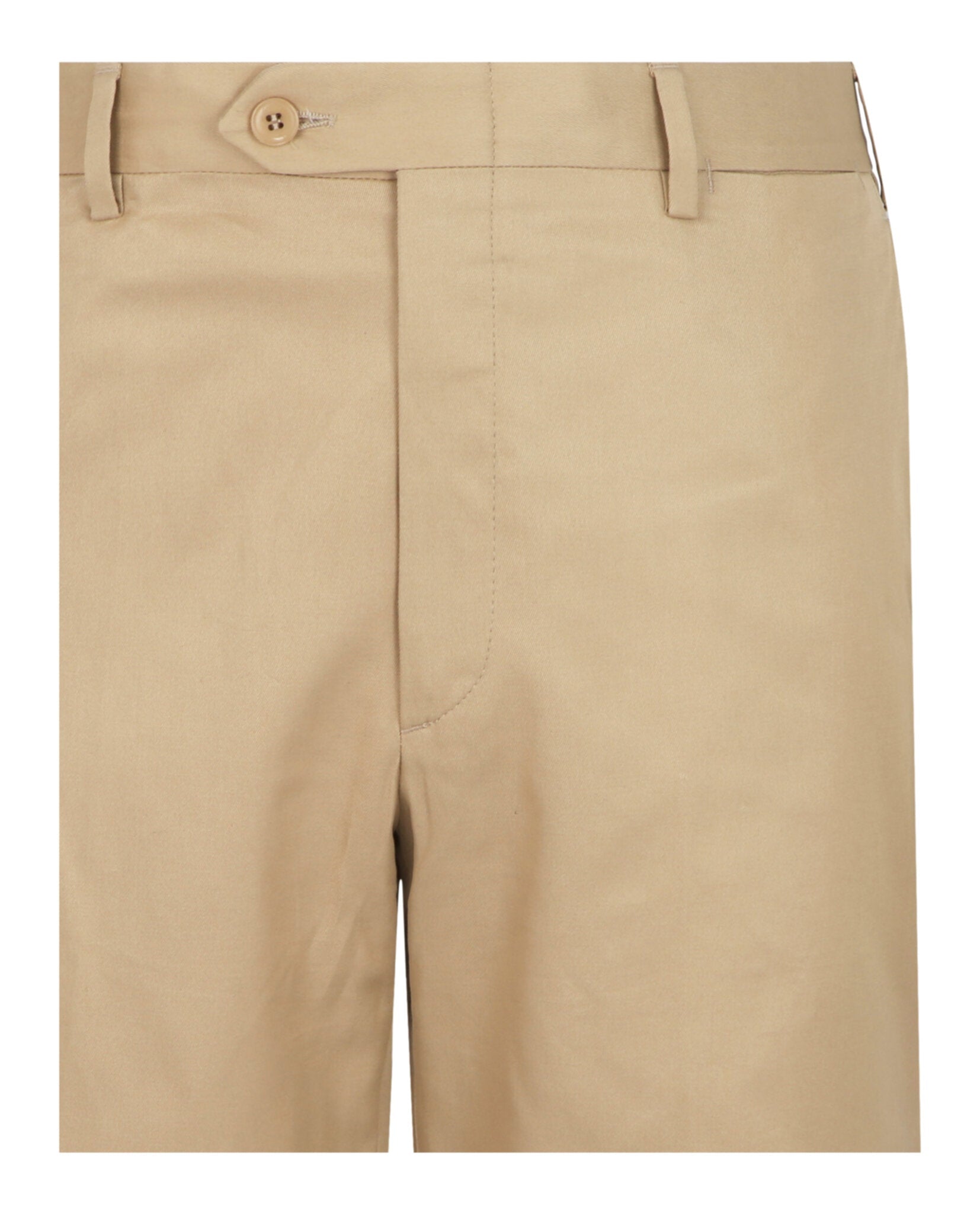 Mid-Rise Cotton Bermuda Shorts