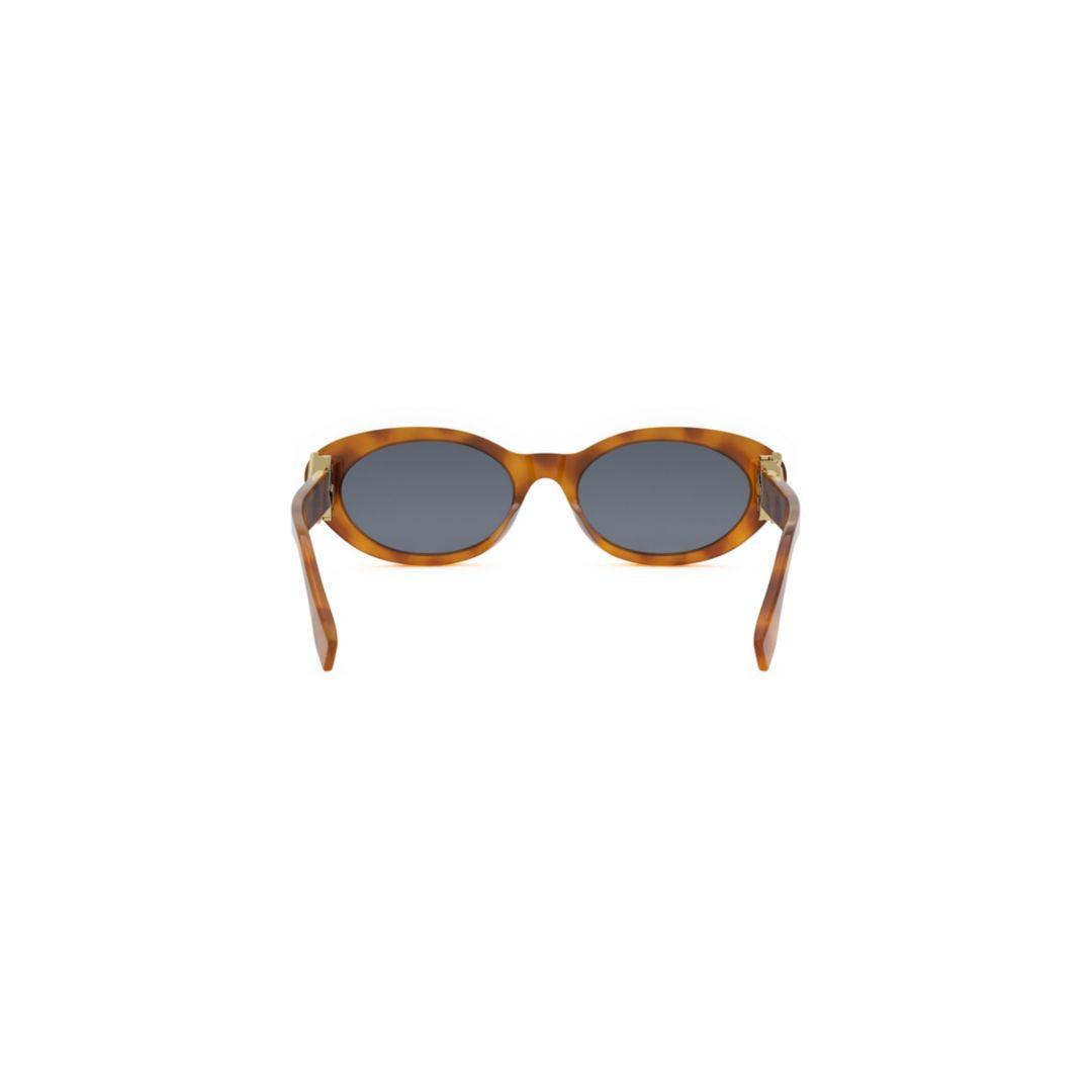 Fe40140u Oval Tortoiseshell Acetate Sunglasses