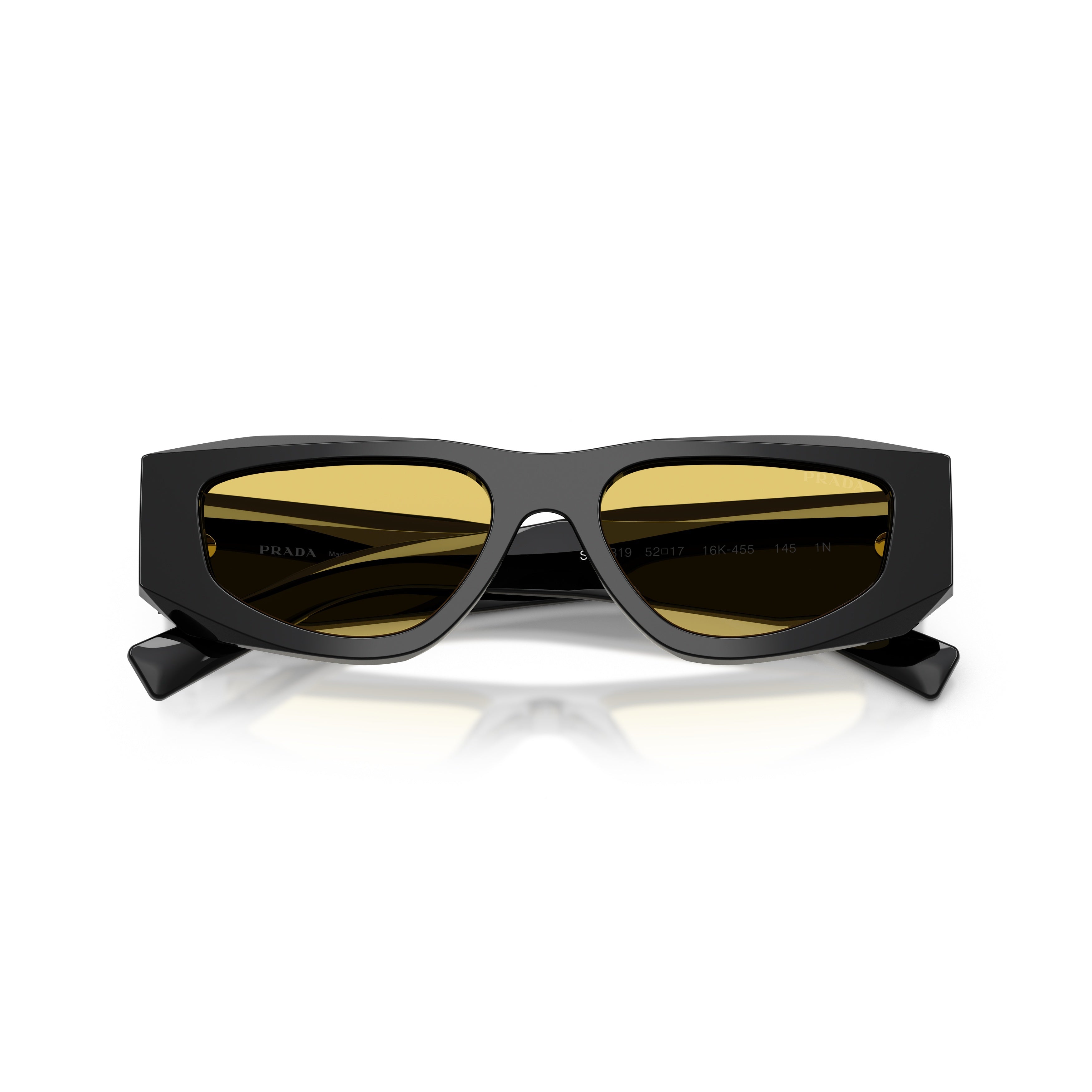 0pr B19s Angular Black Acetate Sunglasses