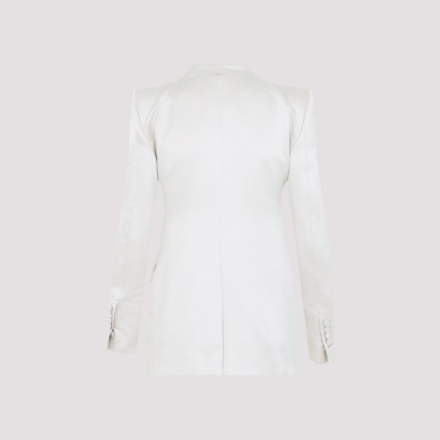 Chic Tailored Jacket In Cotton-Silk Blend