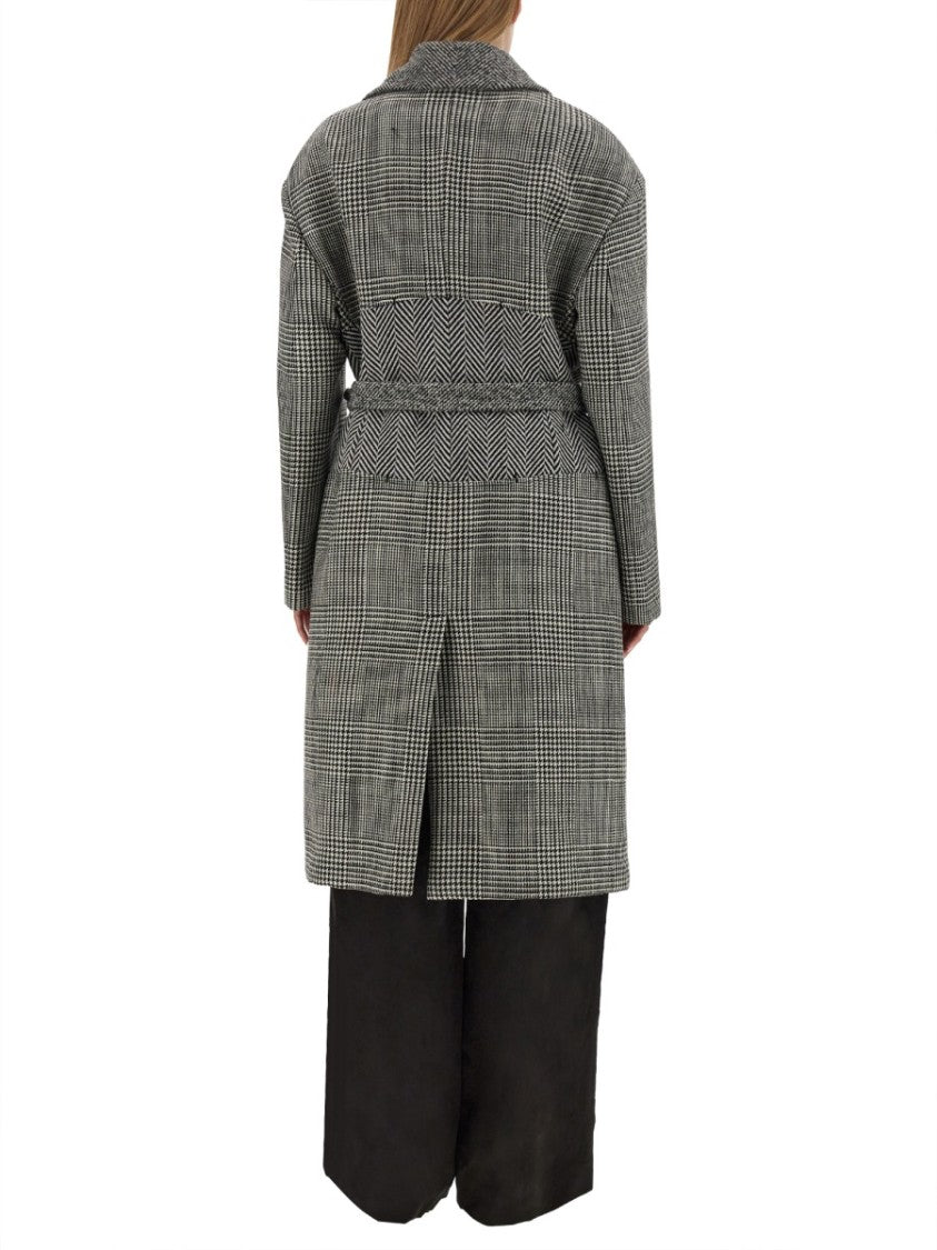 Wool Patchwork Coat