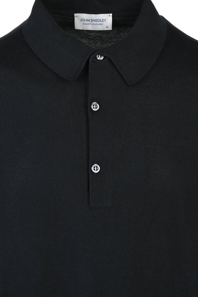 Knit Polo Shirt - Black