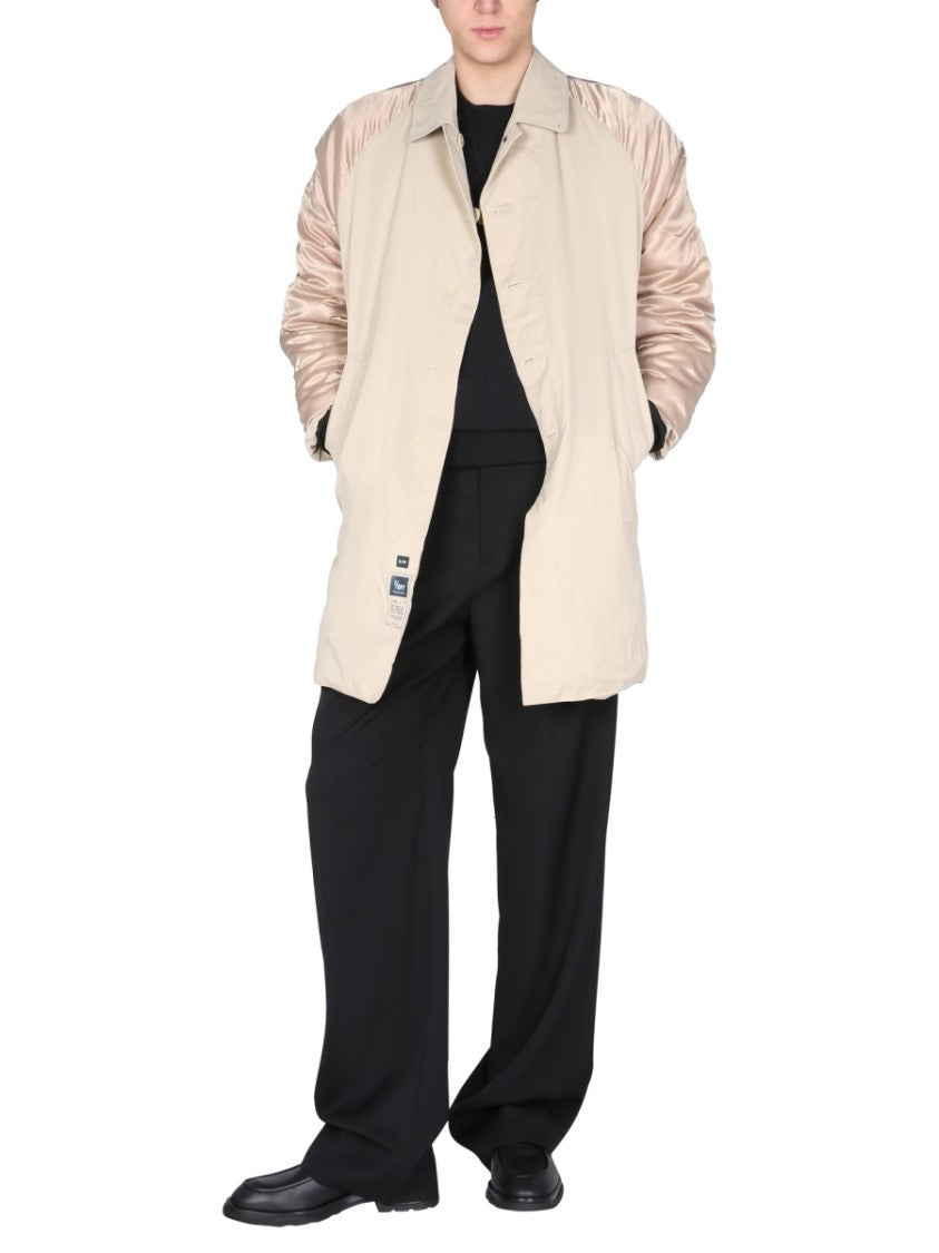 Oversized Patchwork Trench Coat
