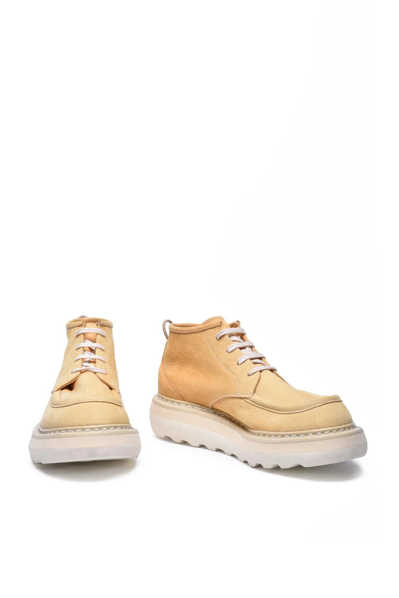 Unique Yellow Leather Boots