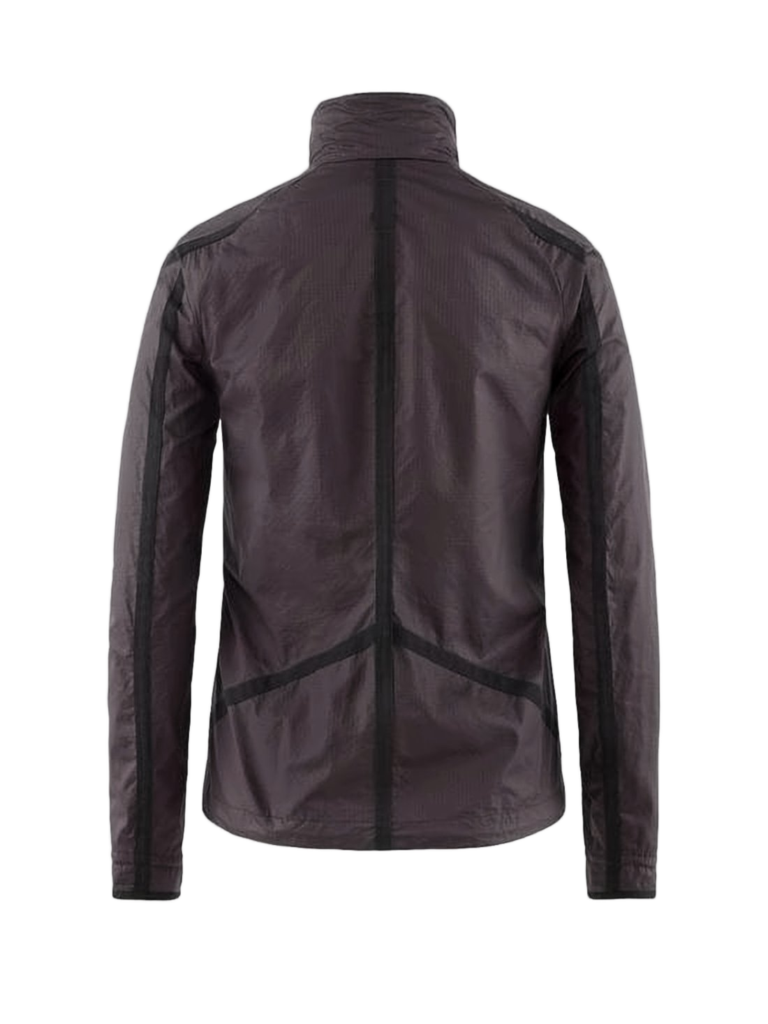 Fitted Black Jacket with High Collar