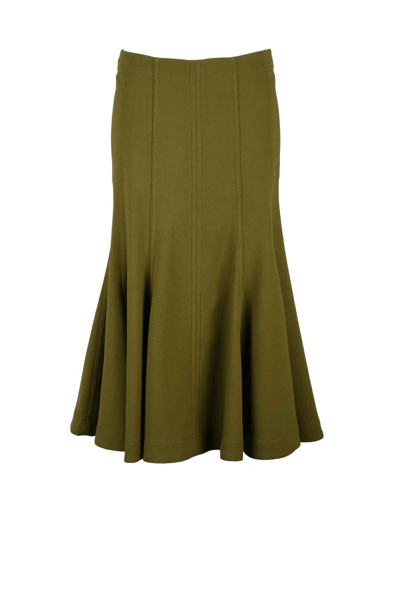 Long Mermaid Skirt - Green