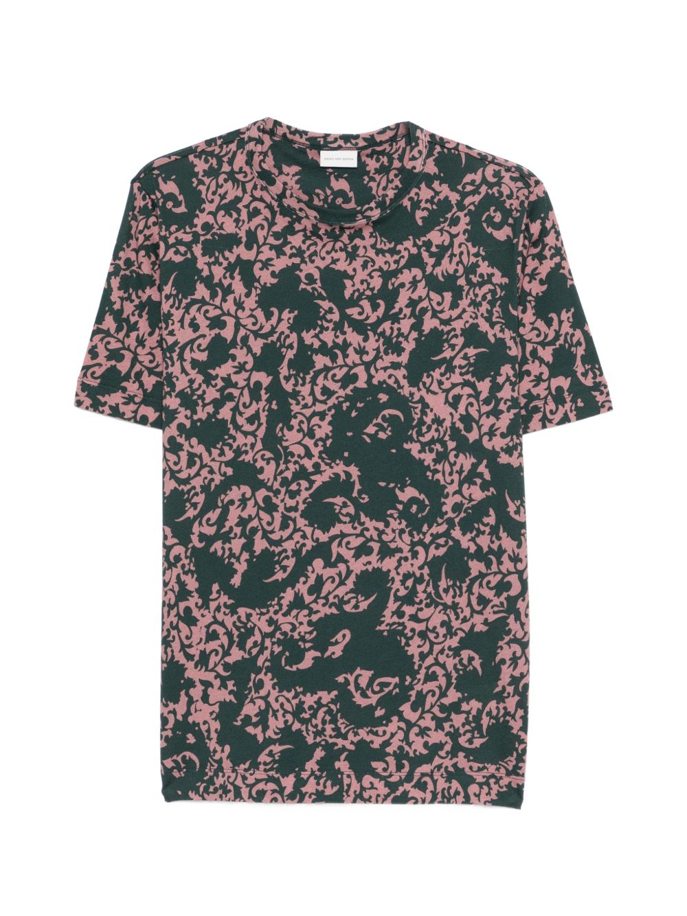 Green Pink All Over Print T-Shirt
