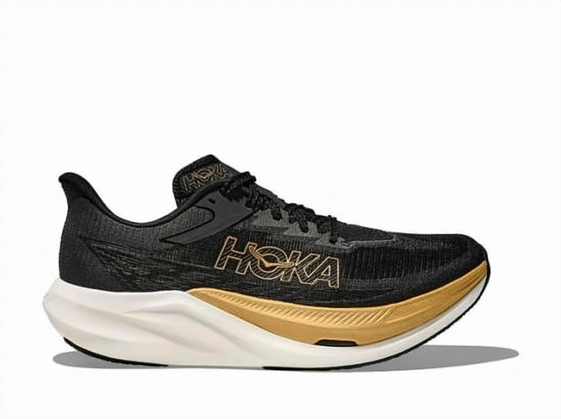 Sculpted Black Mesh Sneakers with Gold Accents