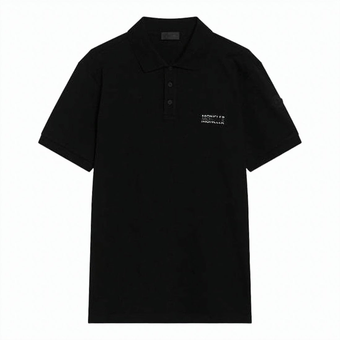 Short-Sleeve Polo Shirt with Ribbed Collar