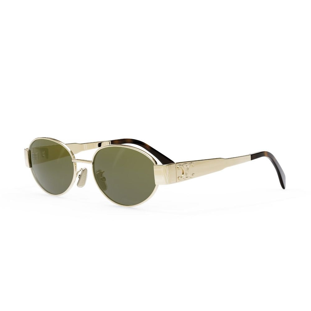 Metal Triomphe Oval Sunglasses