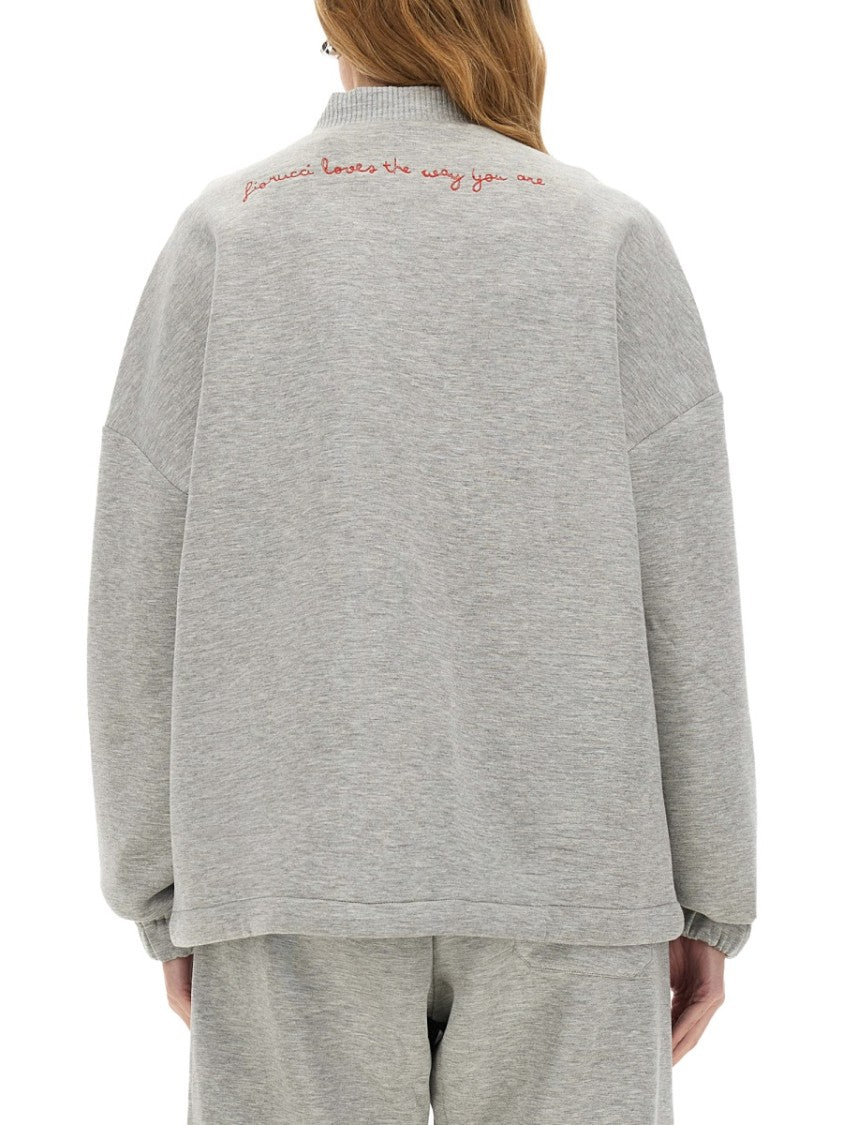 "Angel" Zippered Sweatshirt