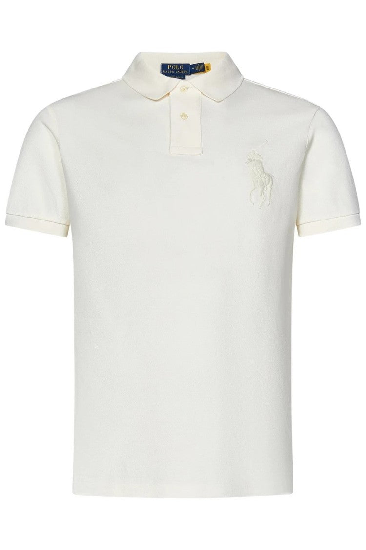 Classic Collared Cotton T-Shirt With Textured Finish