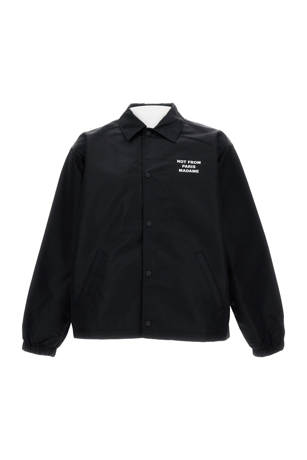 Pointed Collar Oversized Twill Jacket