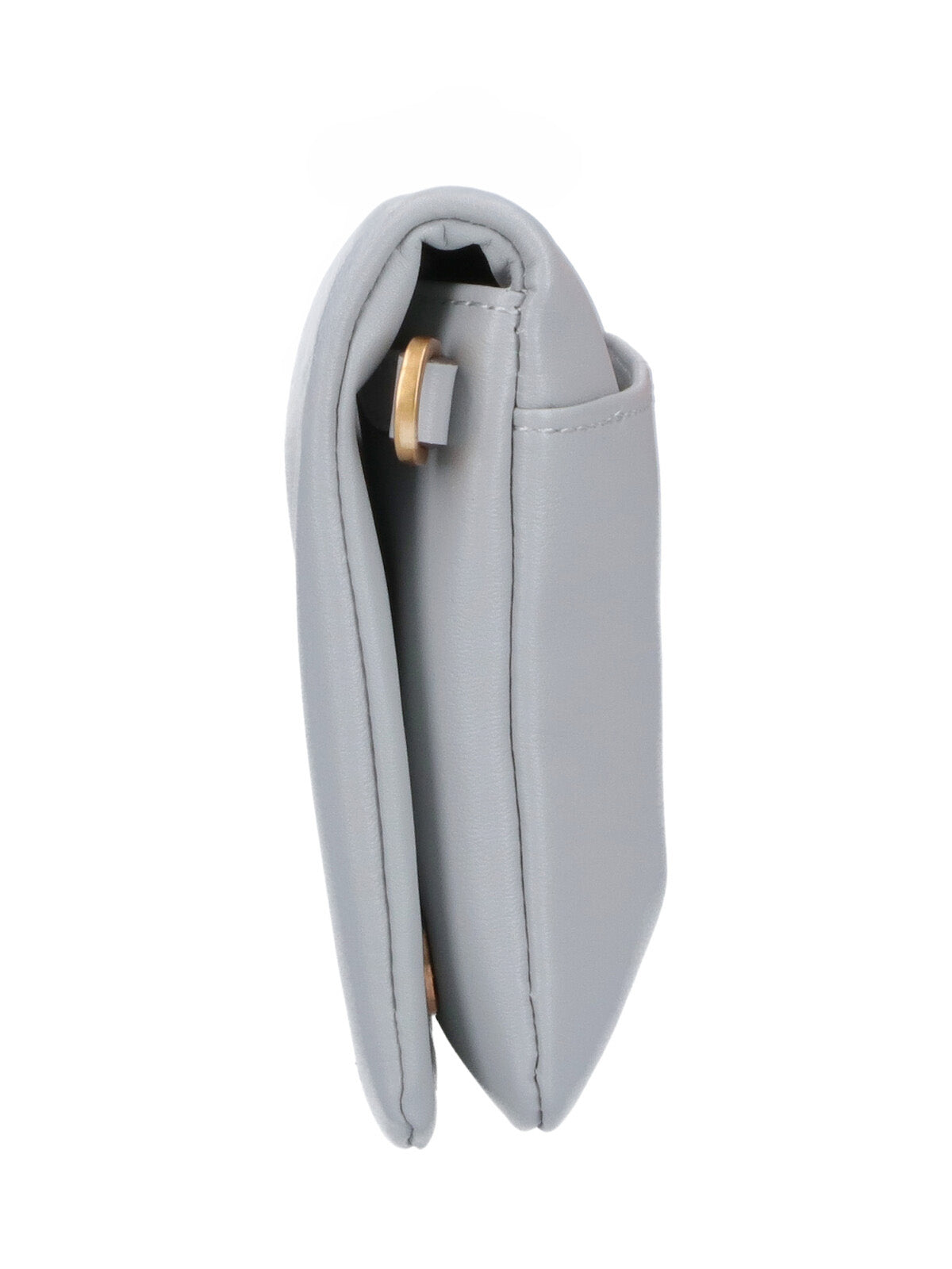 Grey Love Click Calf Leather Bag