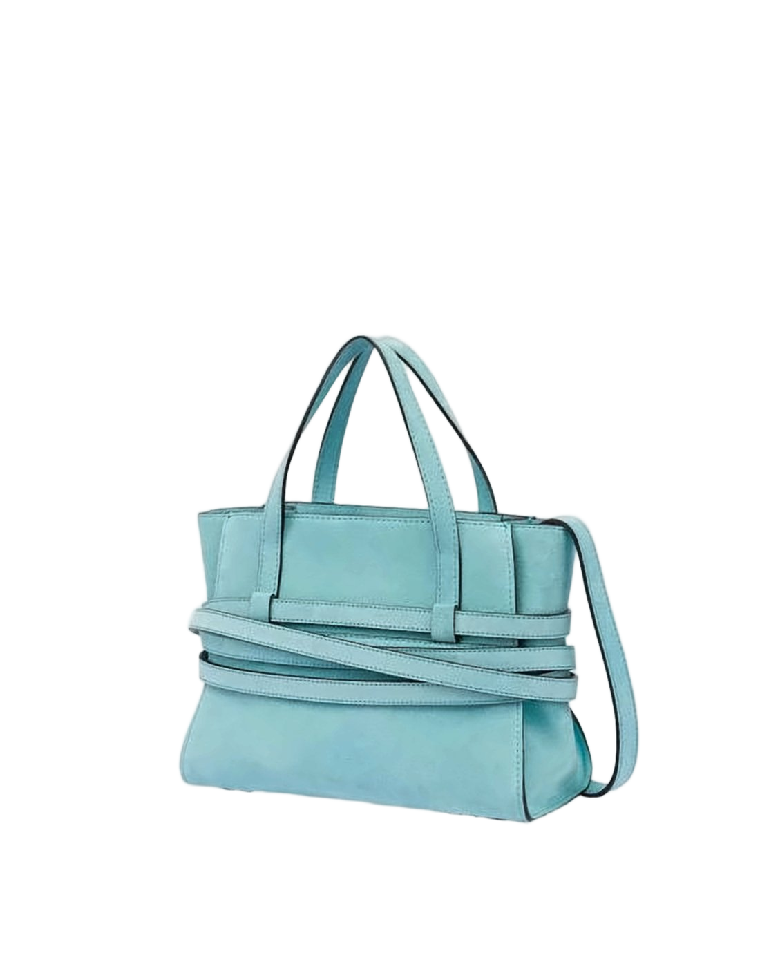 Structured Calf Leather Tote Bag
