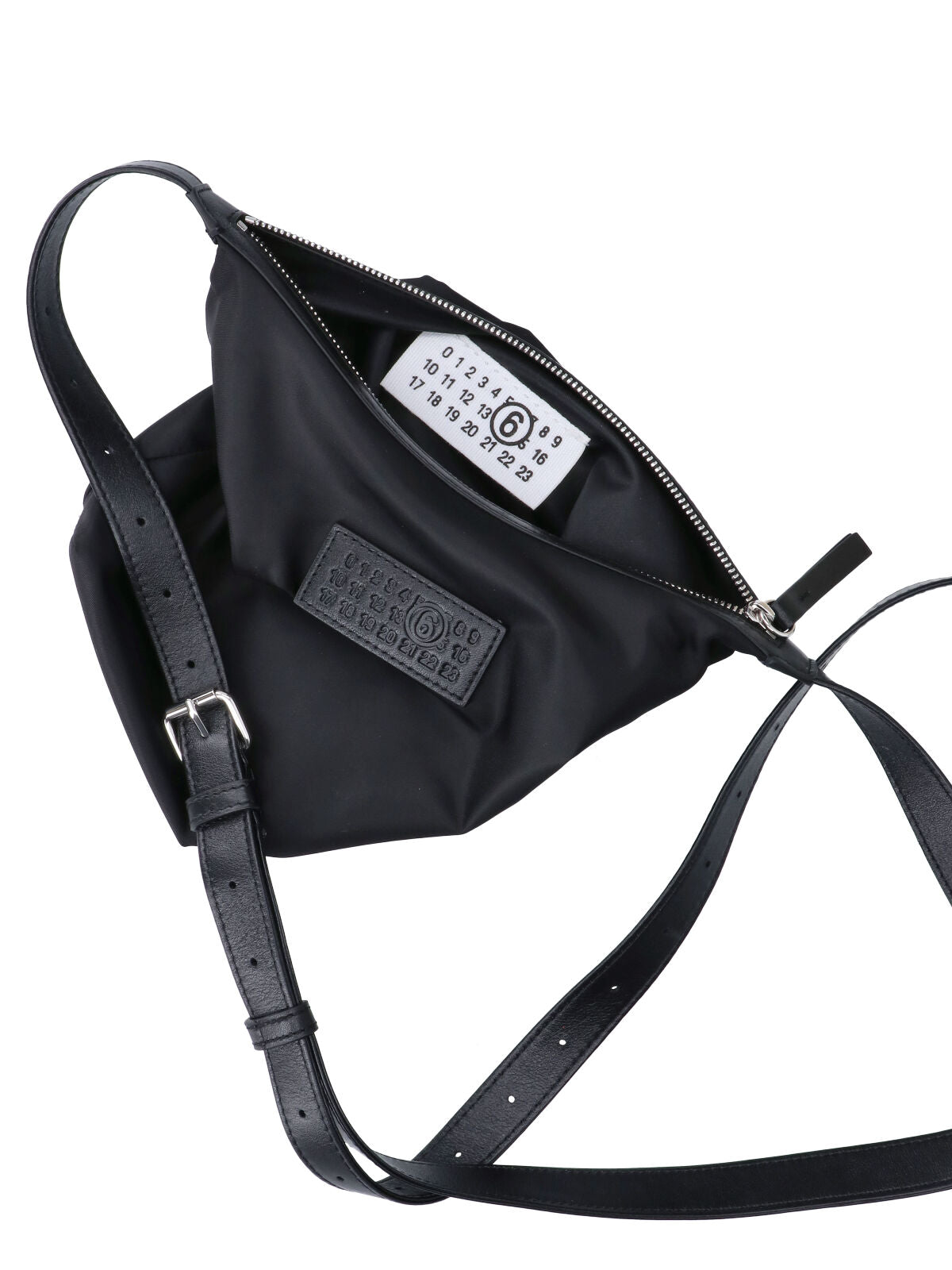 Black Minimalist Rectangular Zip Crossbody Bag