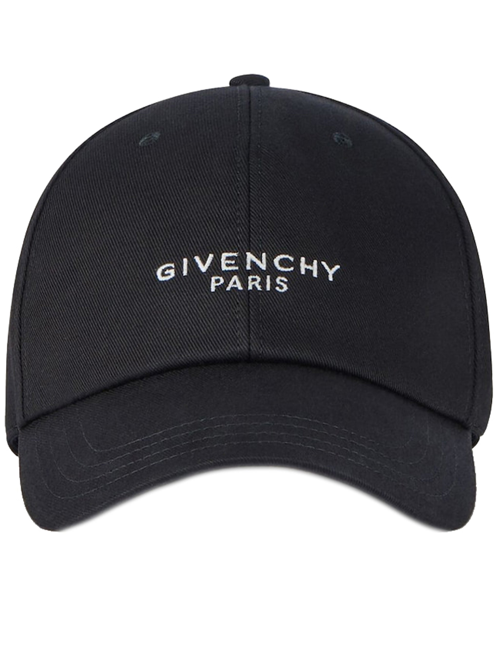 Curved Cap Paris Black Structured Cap