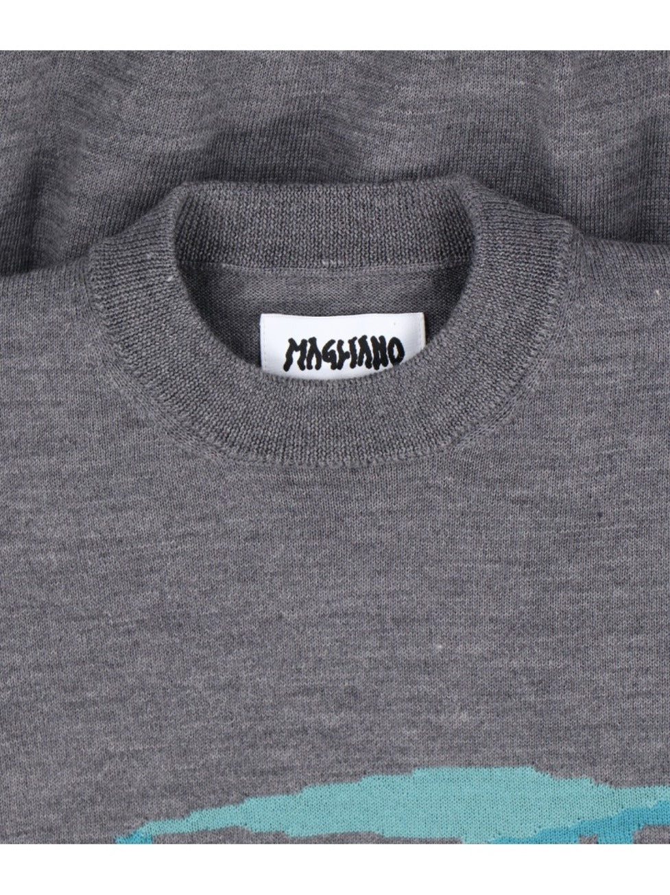 Classic Grey Sweater With Graphic Car Design