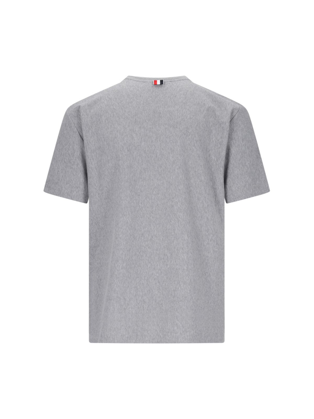 Lightweight Grey T-Shirt With Classic Crew Neckline