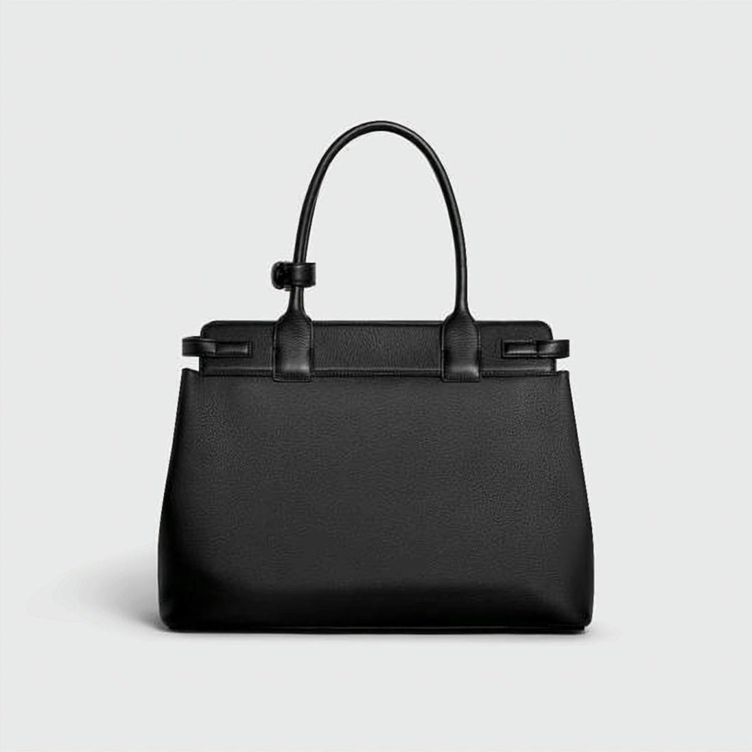 Structured Calf Leather Shoulder Bag