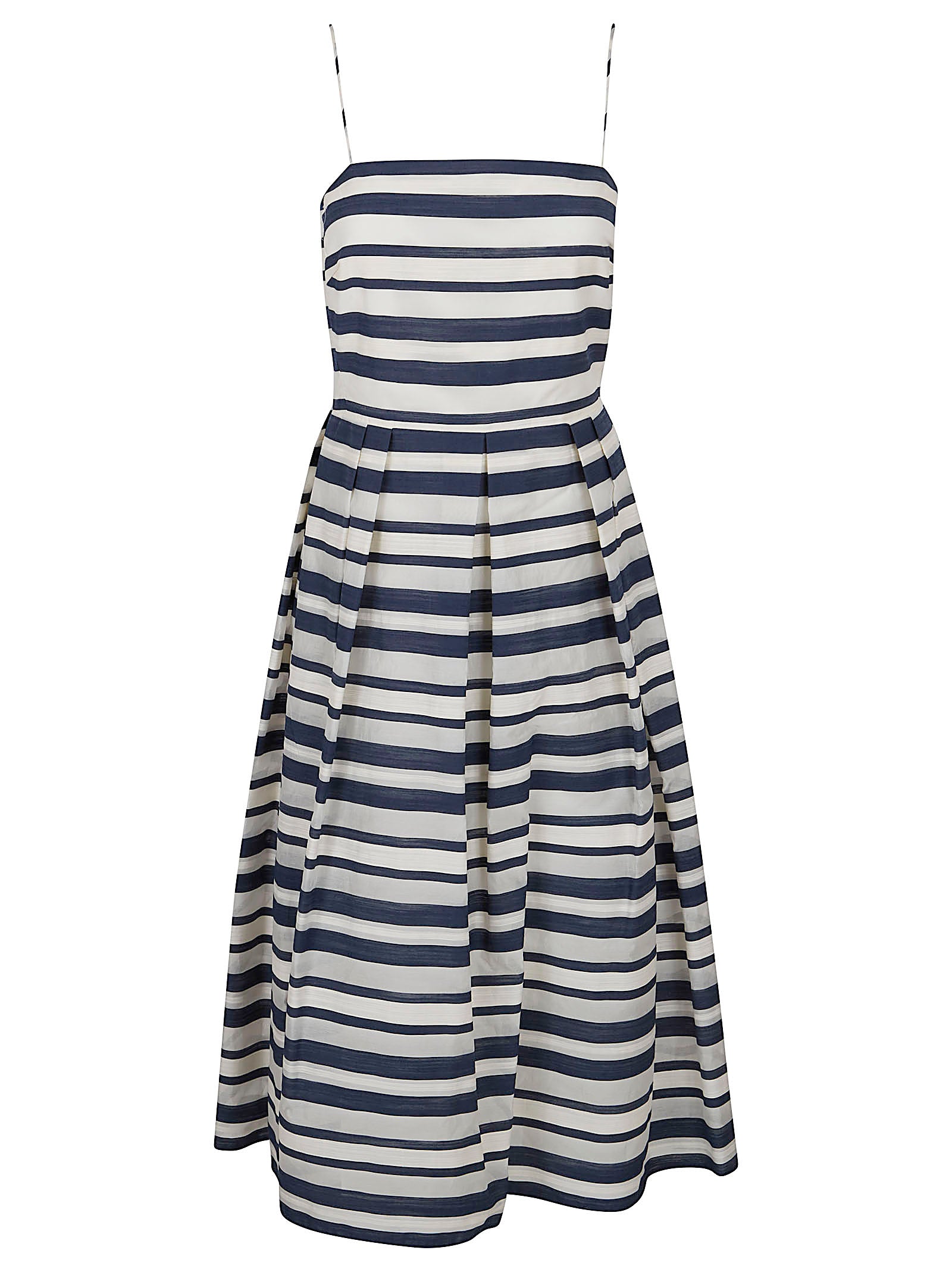 Sleeveless Striped Midi Dress