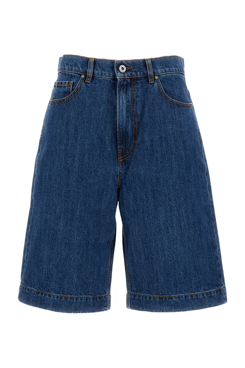 Baggy Bermuda Shorts With Classic 5-Pocket Design
