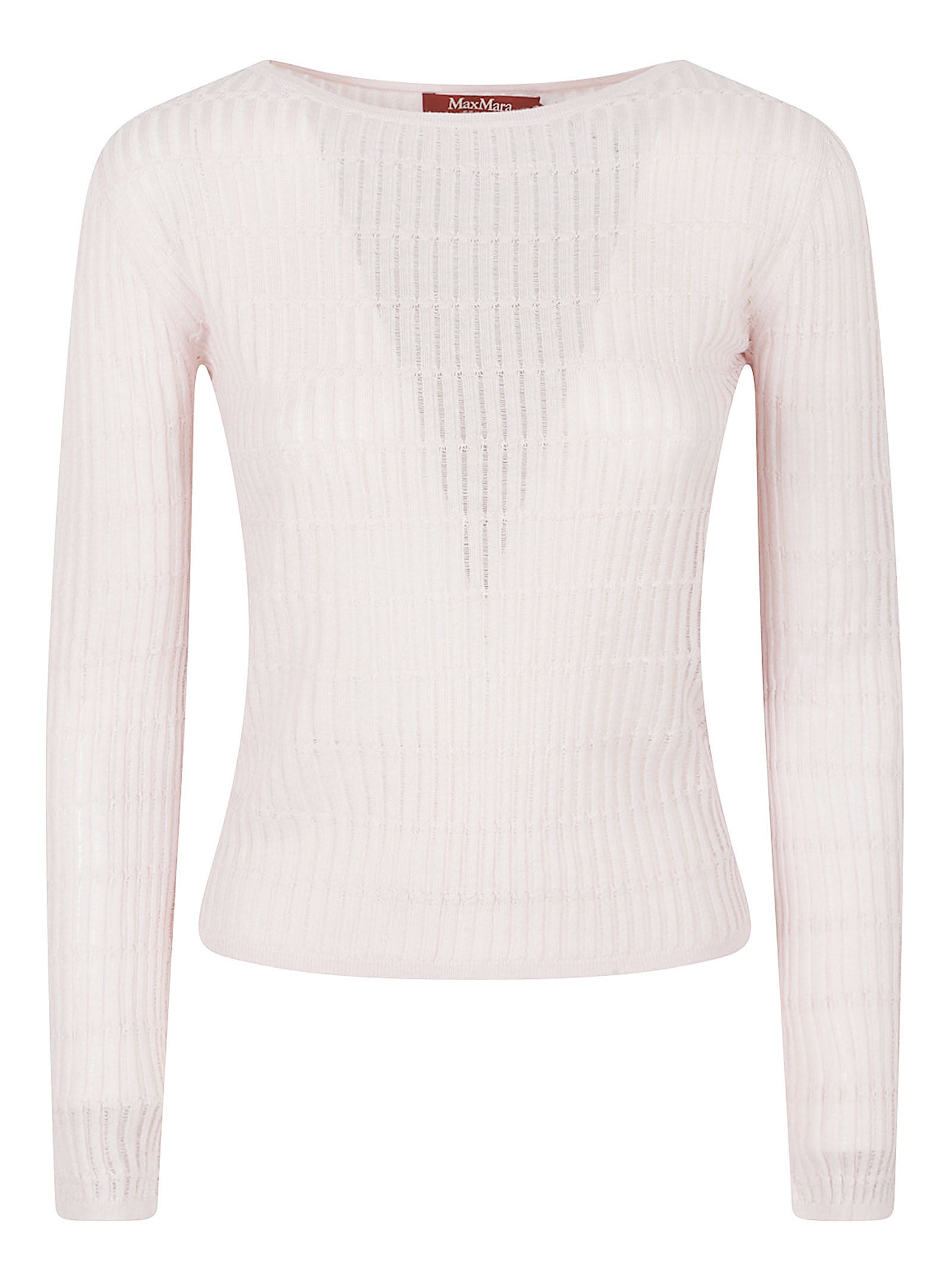 Slim Fit Knit Top With Ribbed Texture