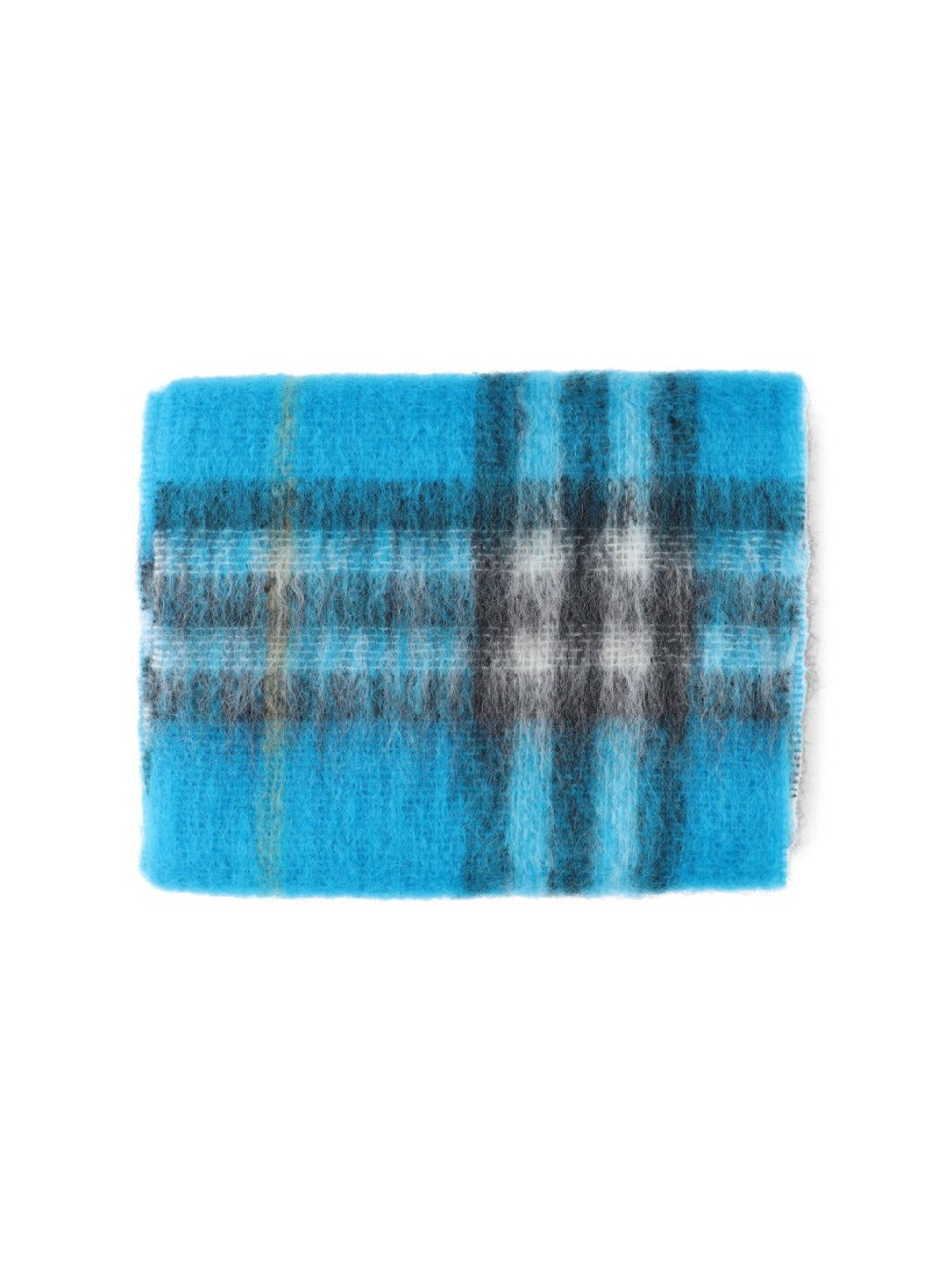"Check" Scarf – Blue