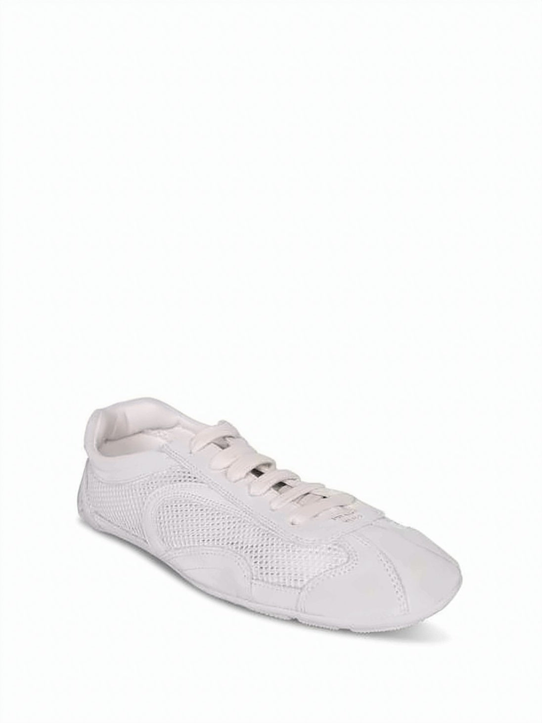 Low-Profile Suede And Mesh Sneakers