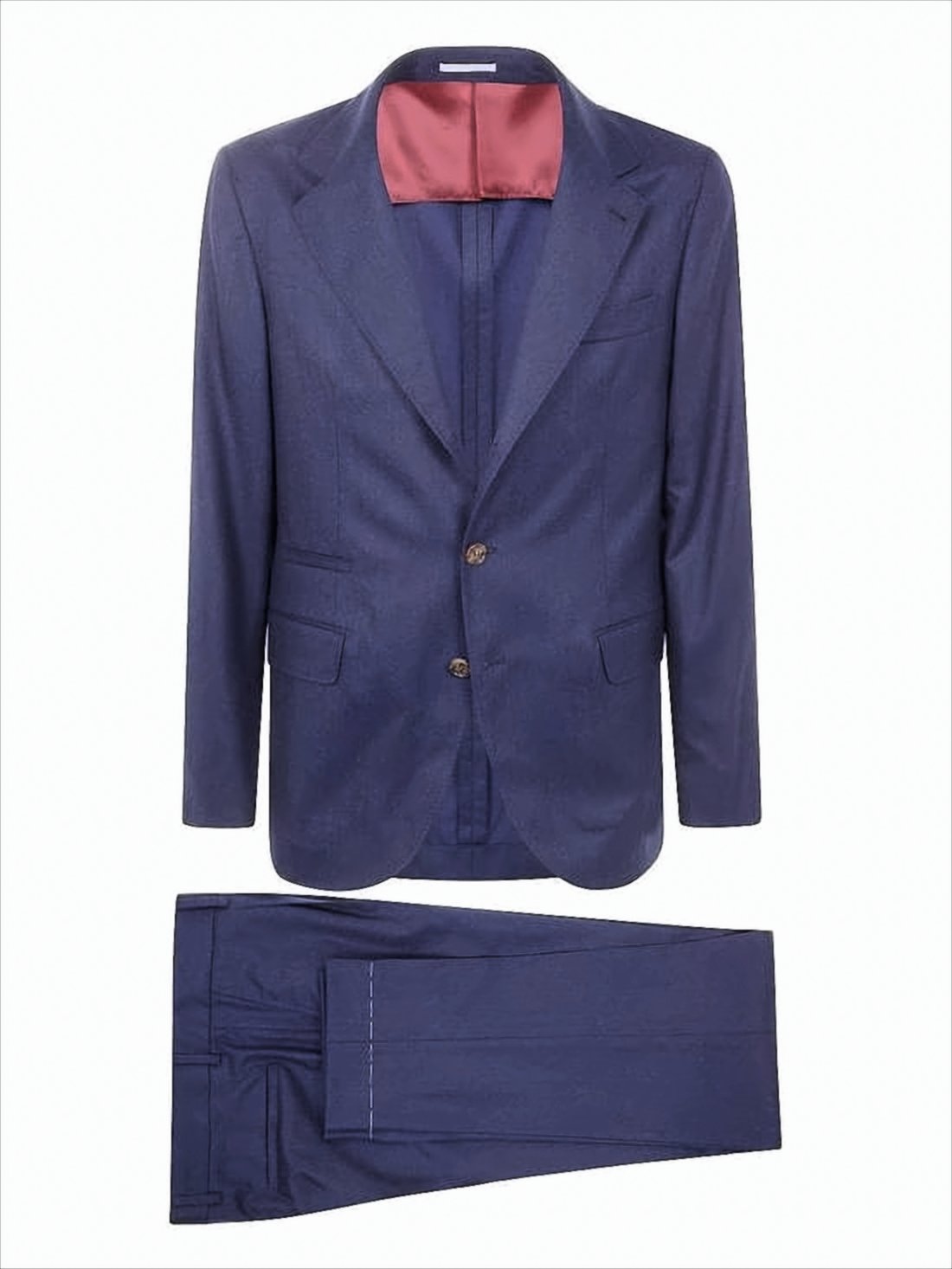 Tailored Blue Suit Set with Notch Lapels