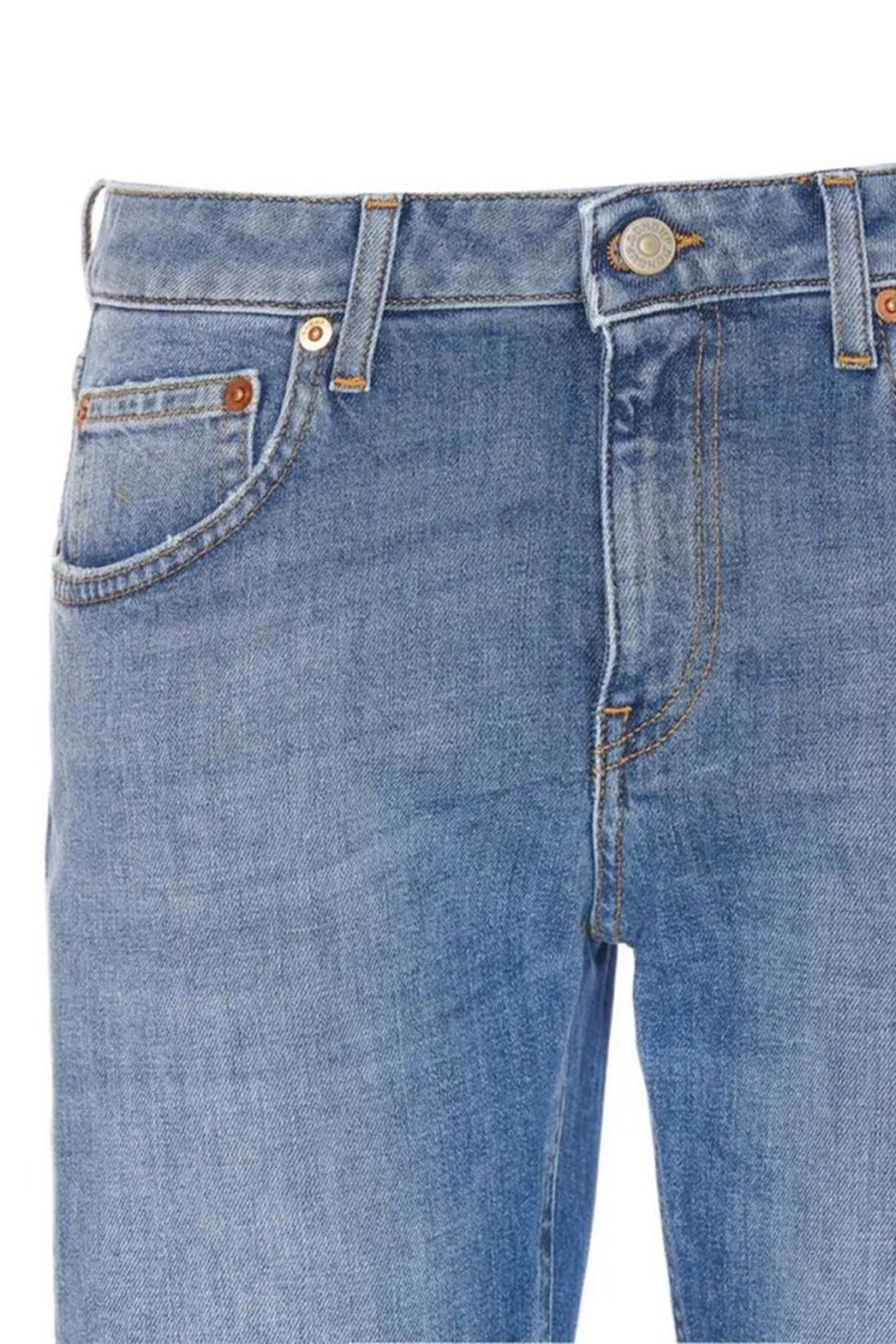 Slim-Fit Light Blue Trousers With Classic Five-Pocket Design