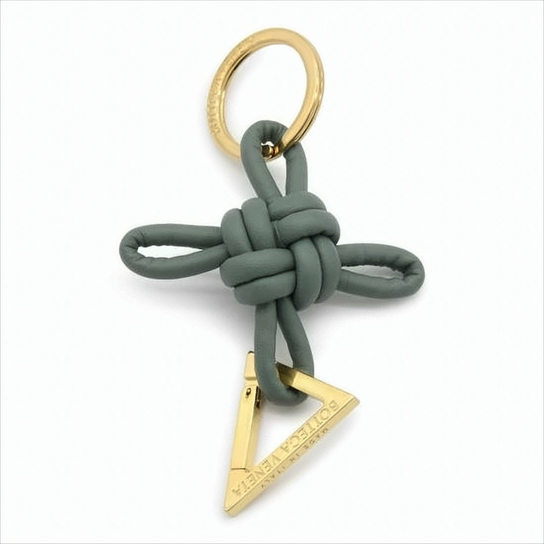 Knotted Lambskin Leather Keyring