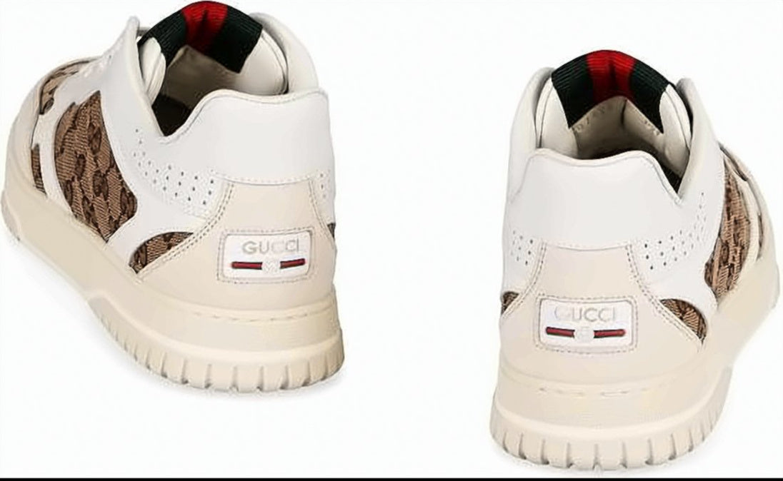 Luxury Low-Top Sneakers with Monogram Details
