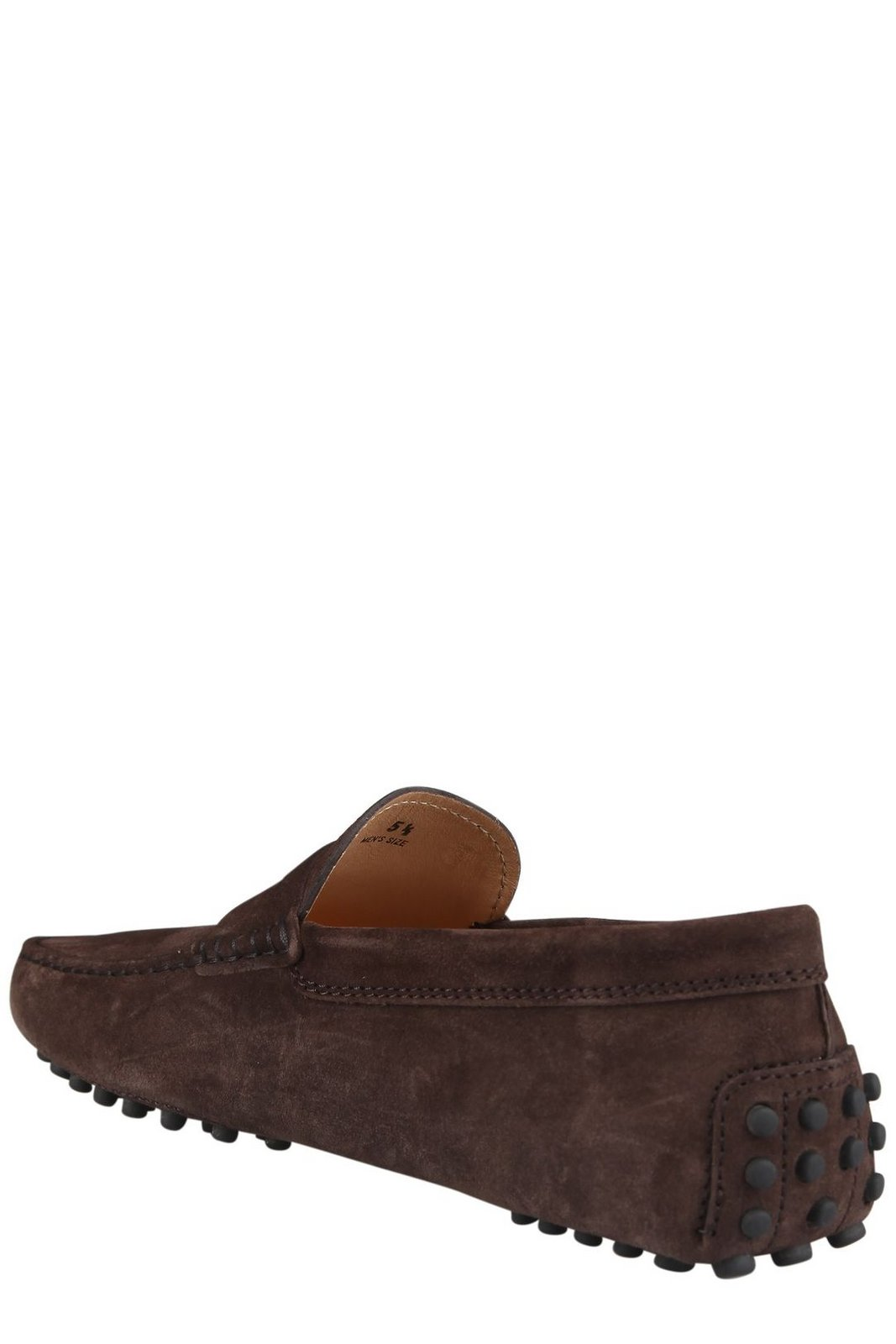 Brown Suede Loafers with Minimalist Design