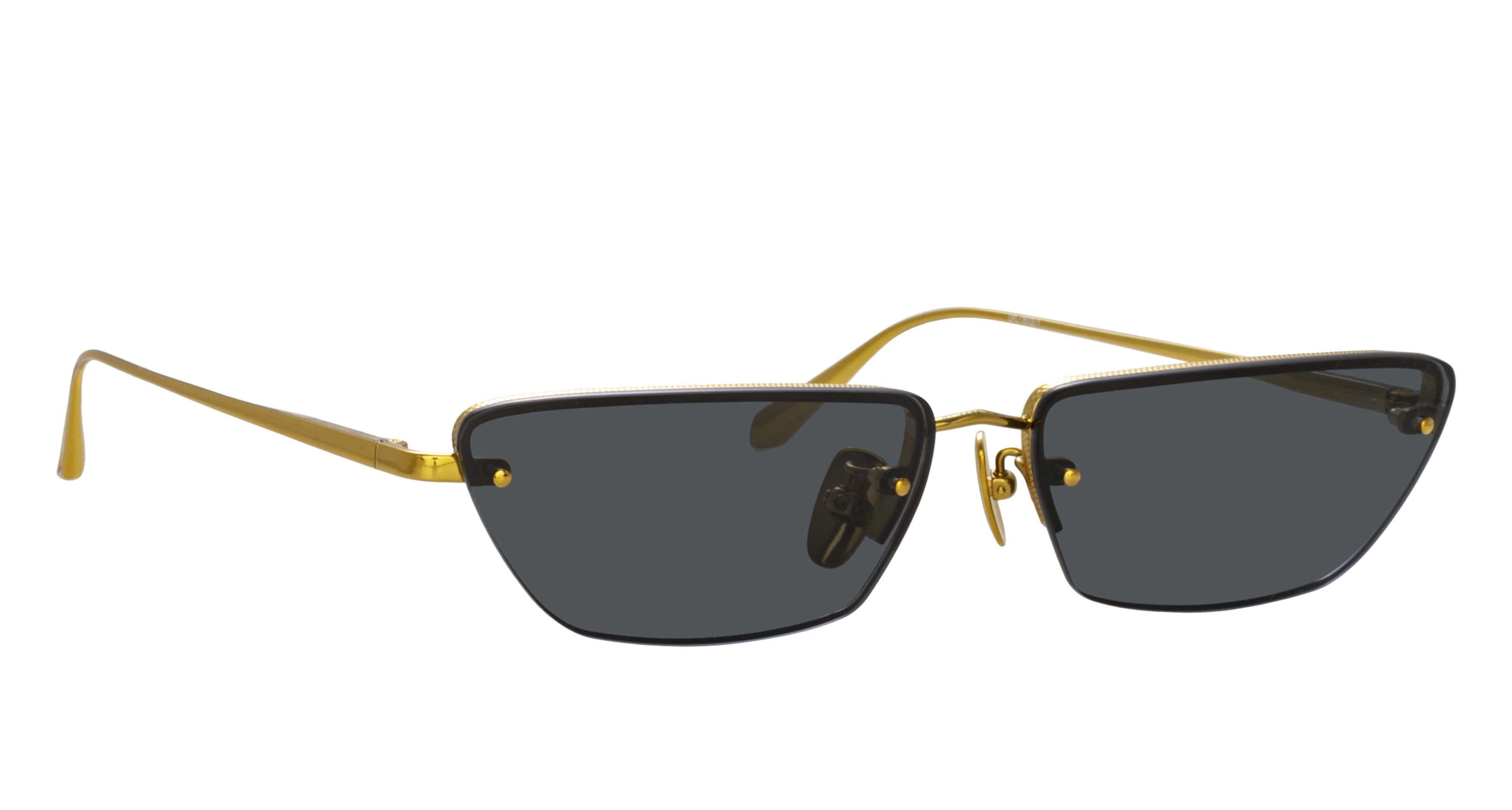 Lfl Square-Frame Sunglasses with Metallic Gold Structure