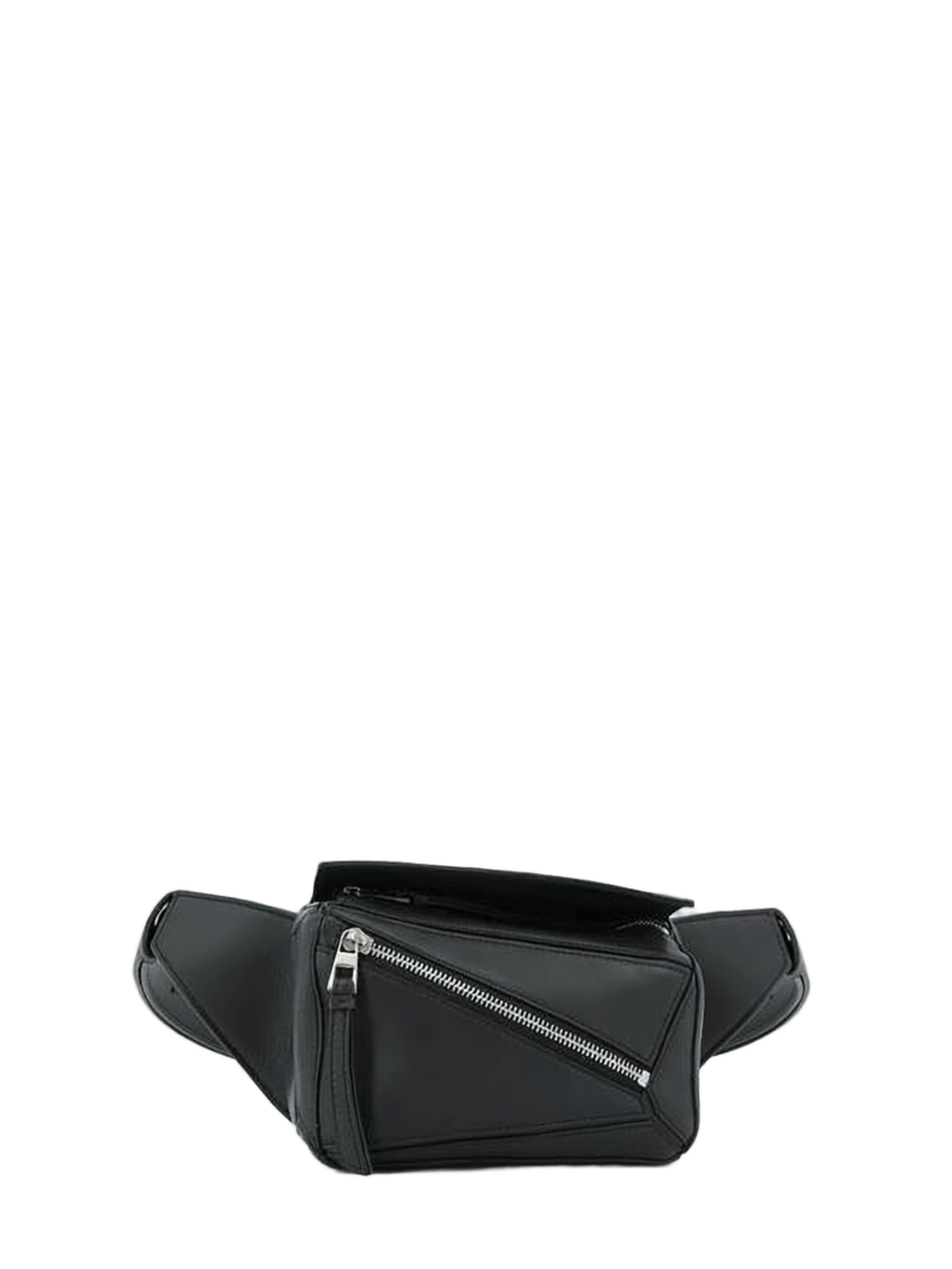 Structured Black Crossbody Bag with Adjustable Strap