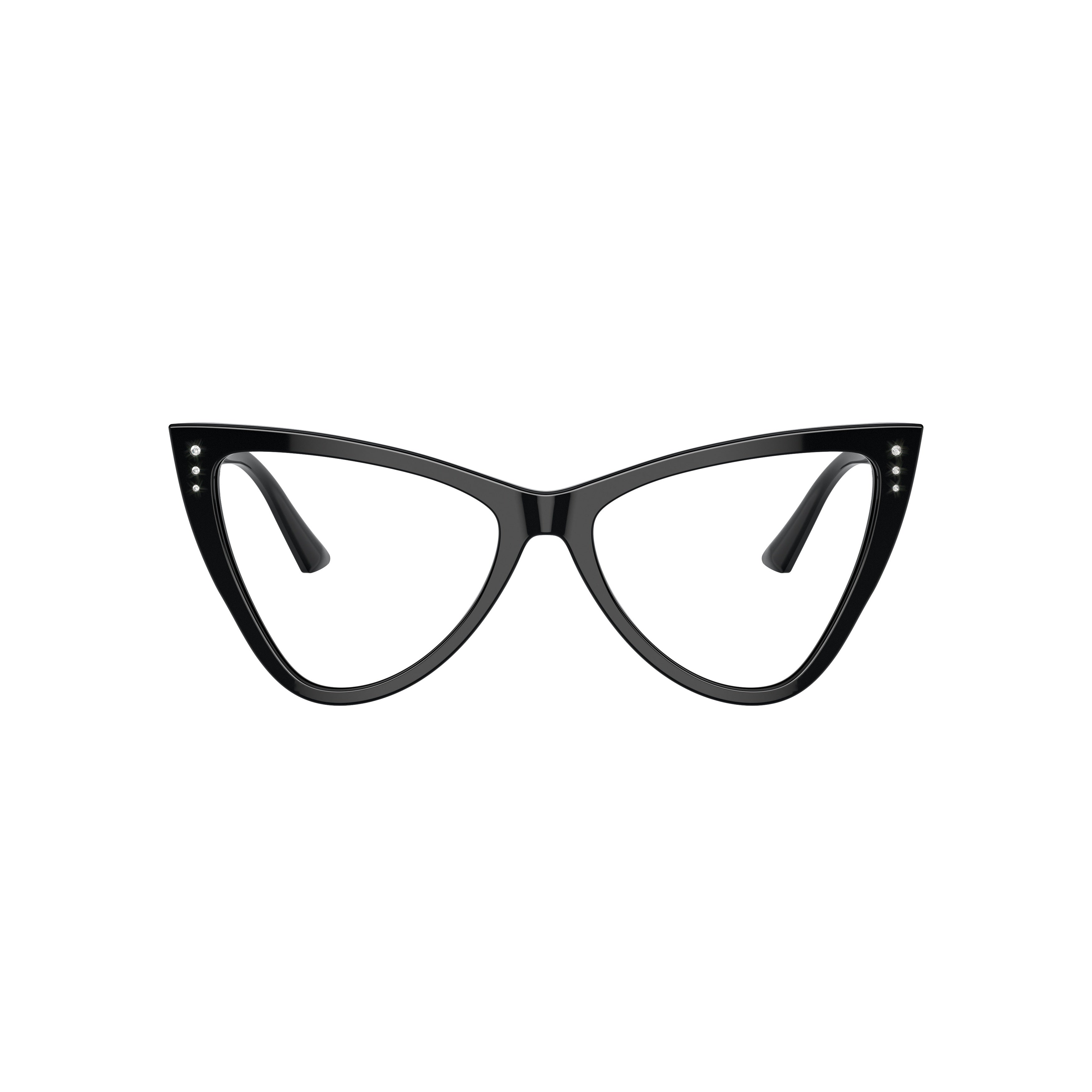 0jc3004b Glossy Black Cat-Eye Eyeglasses