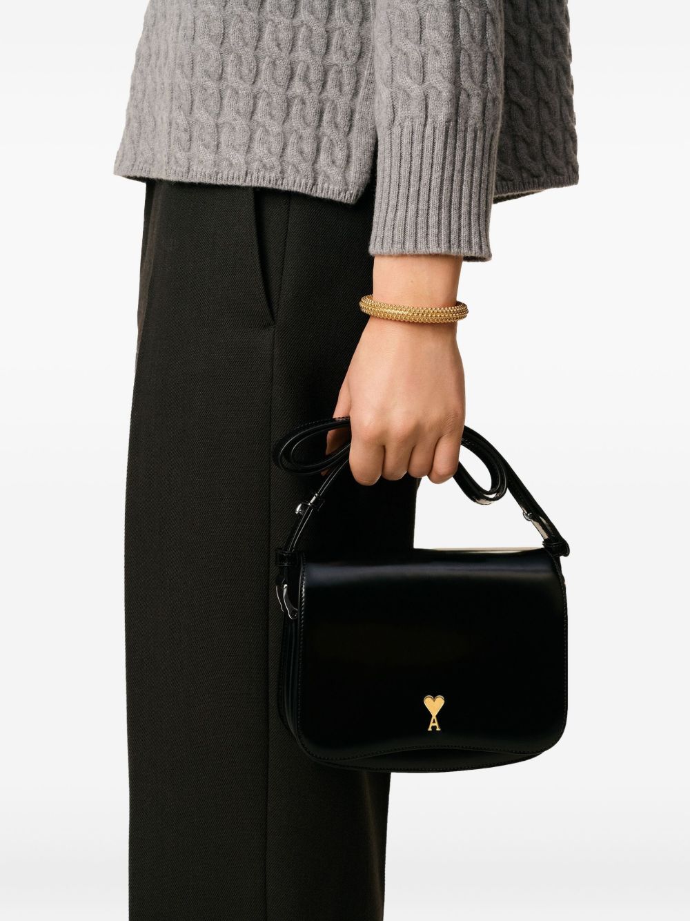 Structured Black Handbag