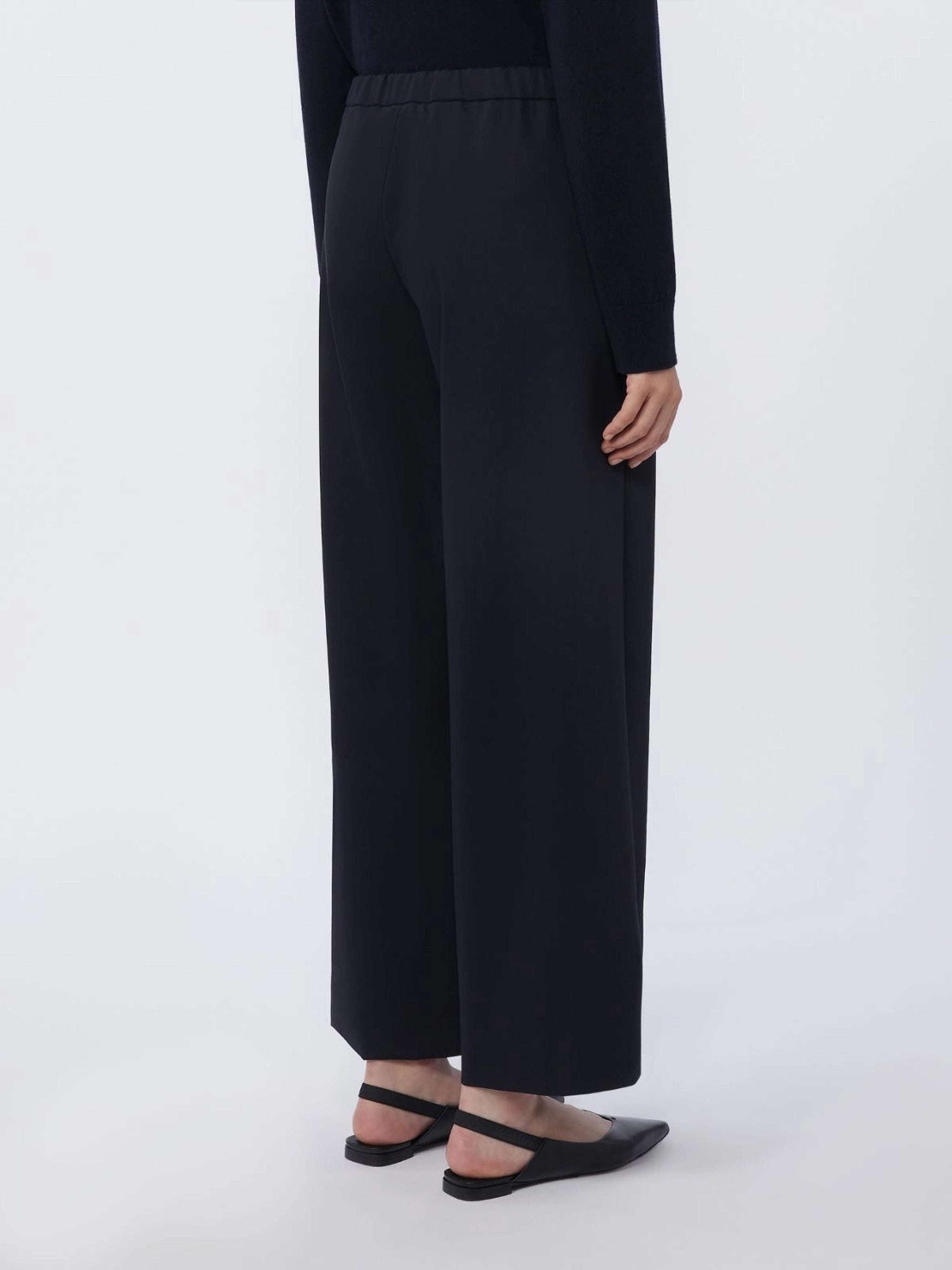 Neutral Argenta Wide-Leg Drawstring Pants