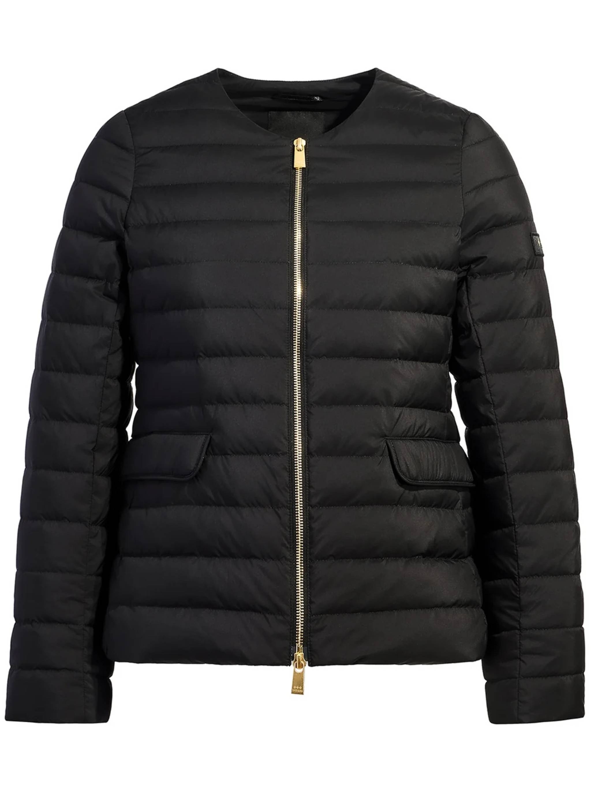 Black Noko Quilted Nylon Puffer Jacket
