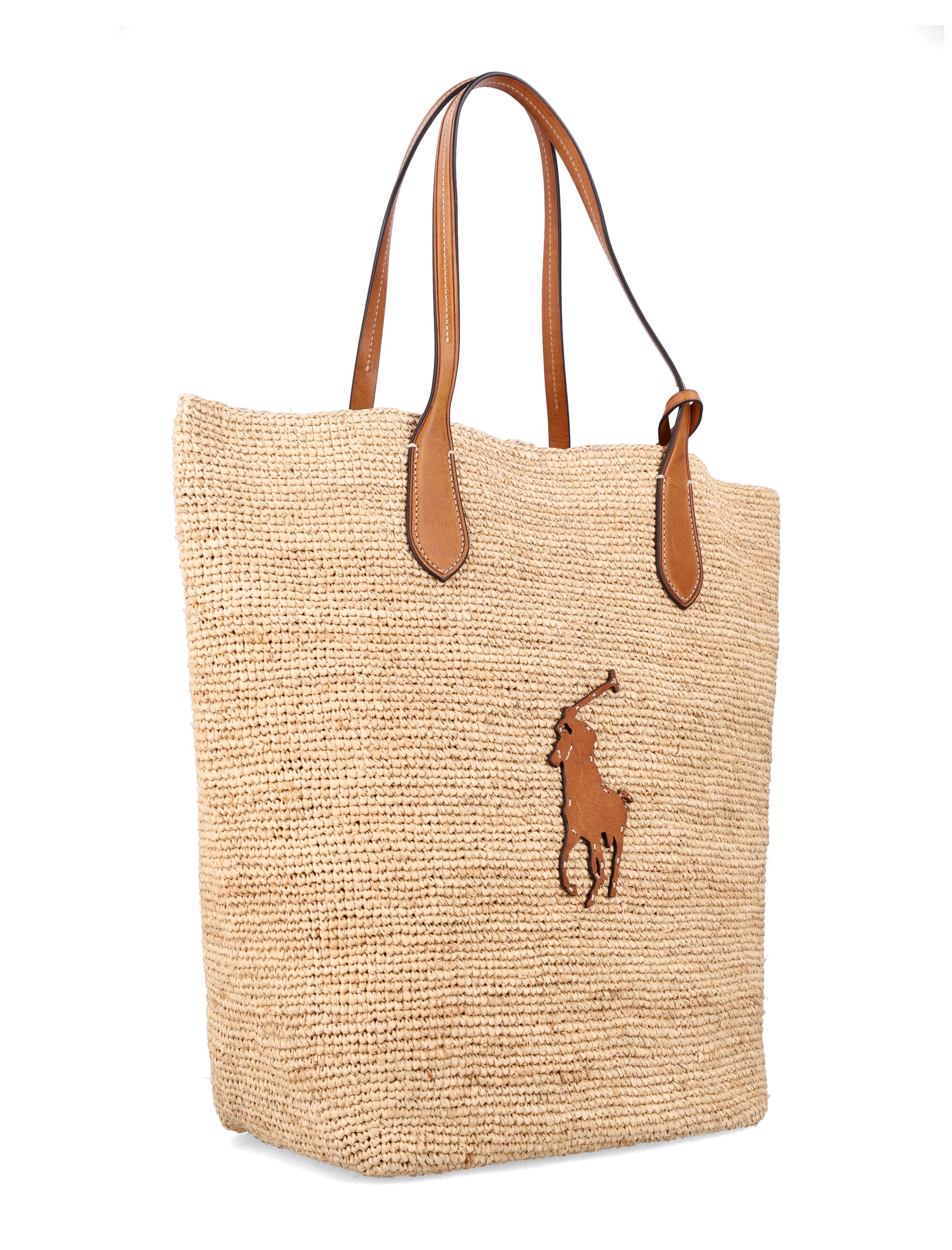 Polo  Big Pony Large Raffia Tote