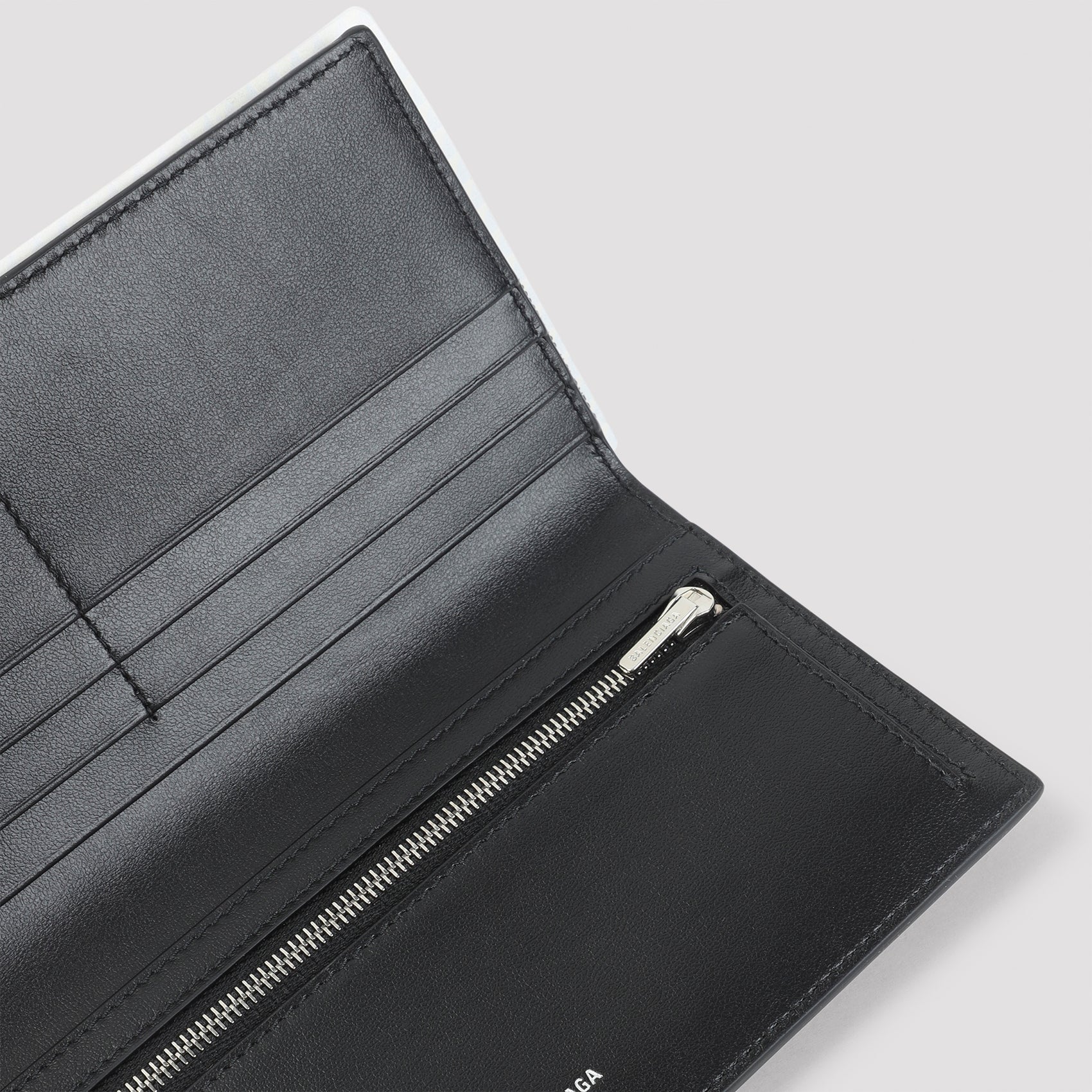 Textured Black Calf Leather Clutch