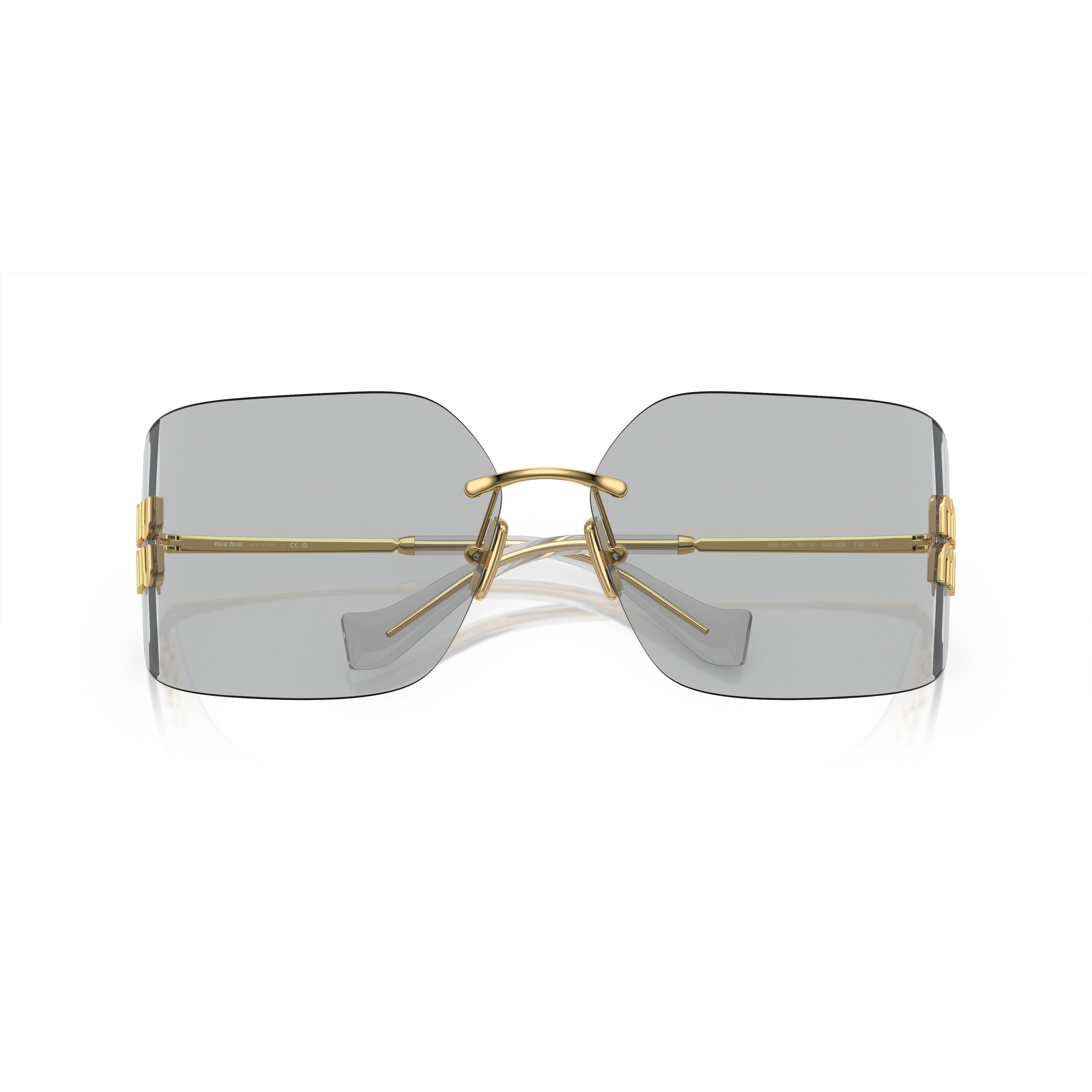 0mu 54ys Rimless Square Sunglasses