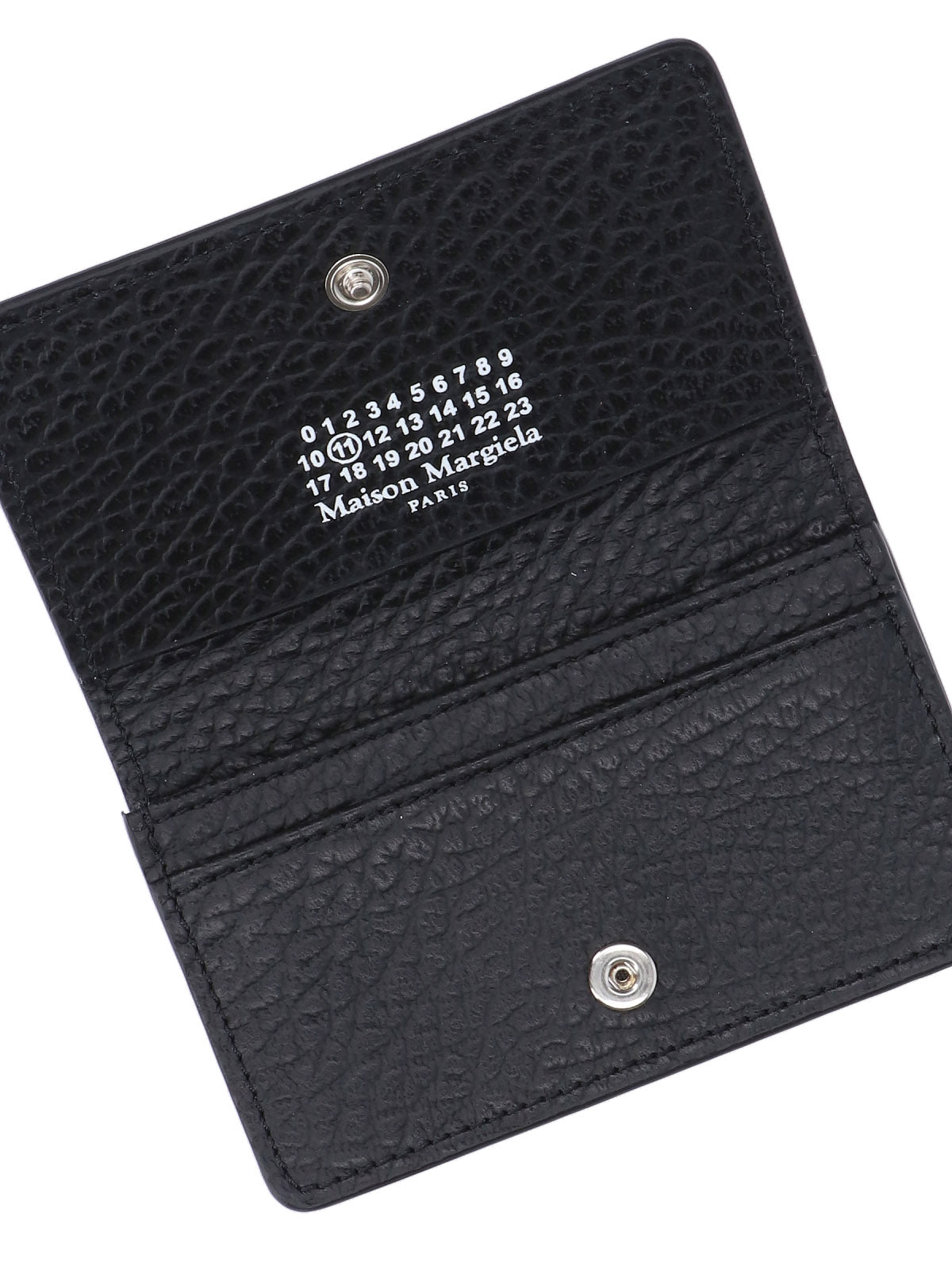 Textured Leather Wallet With Subtle Stitch Accents