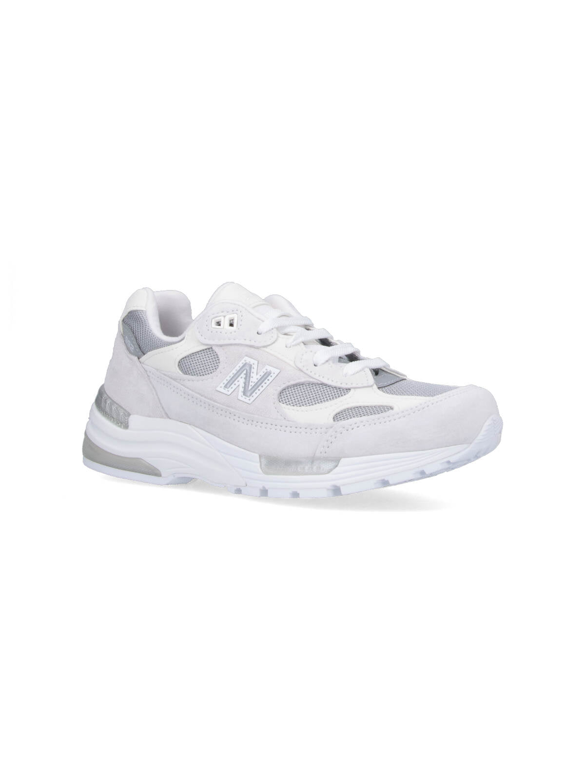 Low-Top Sneakers With Textured Grey Upper And White Midsole
