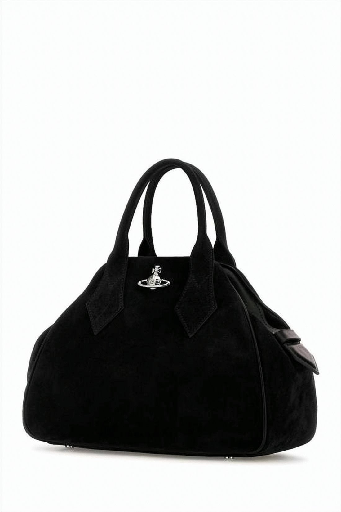 Structured Black Calf Leather Tote Bag